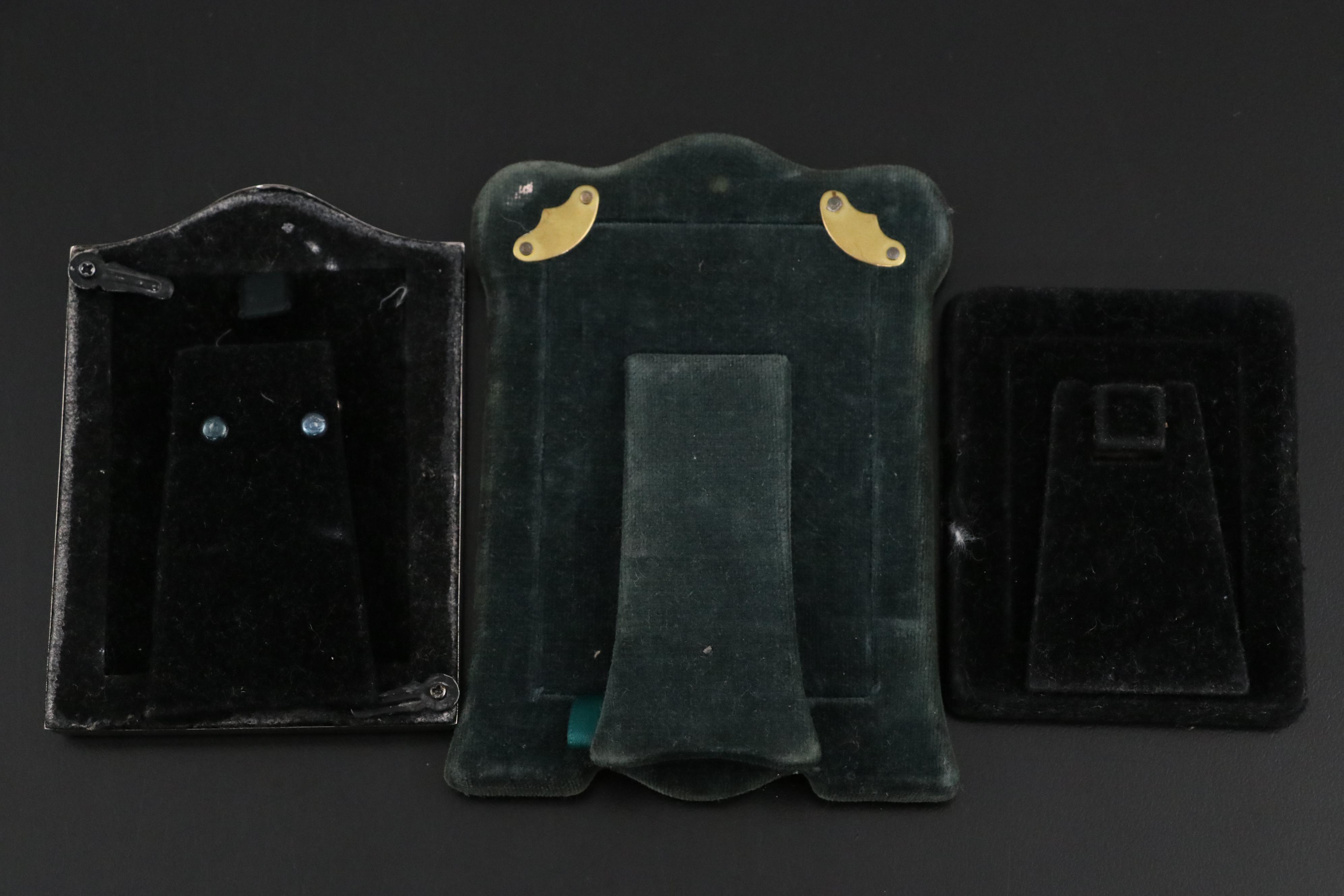 English Sterling Silver Tabletop Frames with Silver Plate Frames