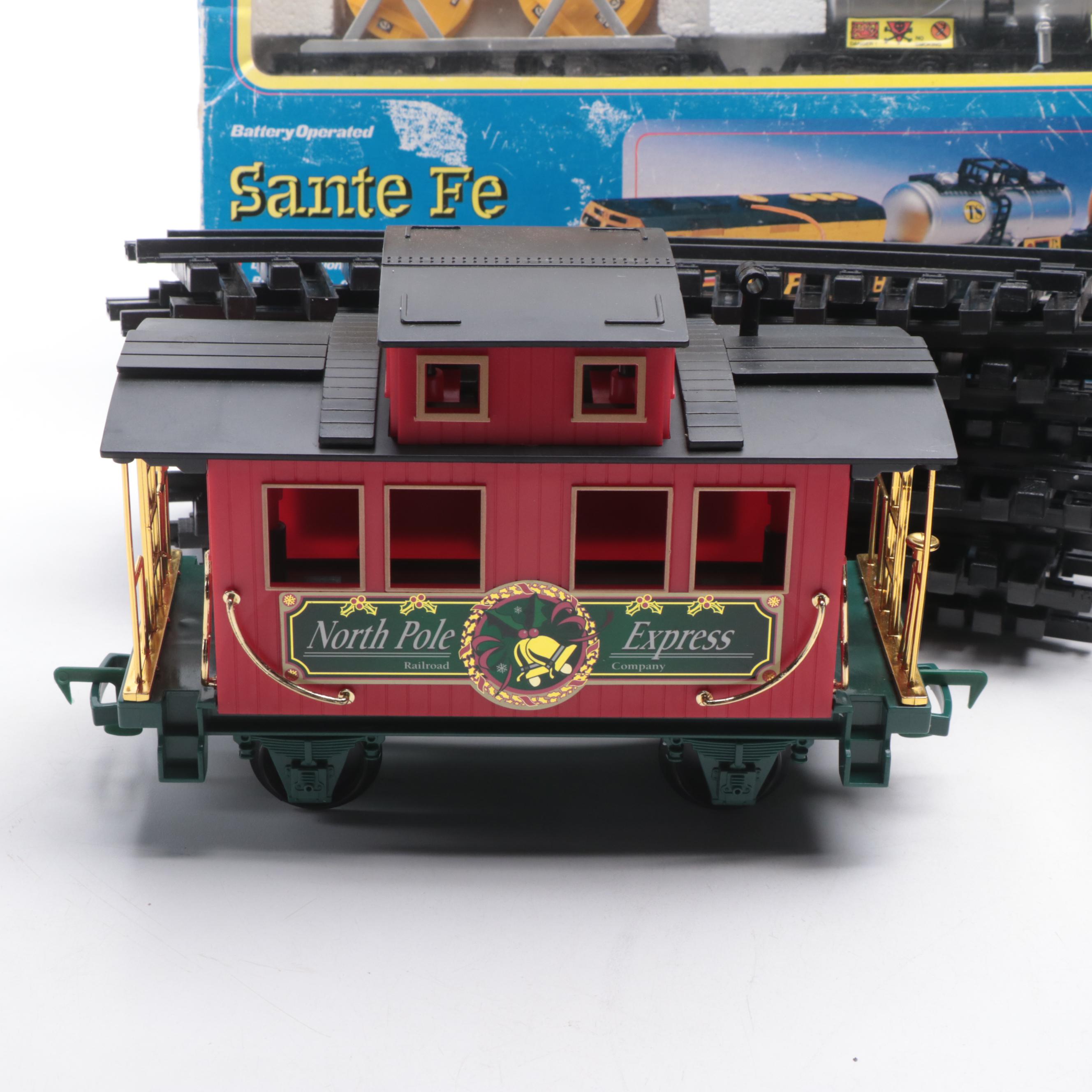Toy State "Sante Fe" with Other Christmas Train Set