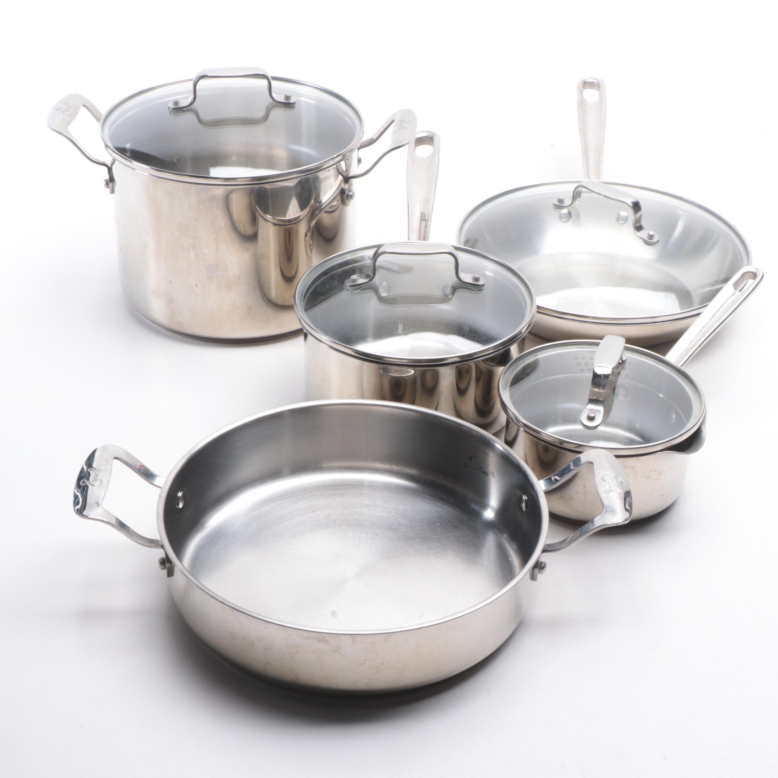 Emeril Stainless Steel Stockpot, Saucepans, and More Cookware