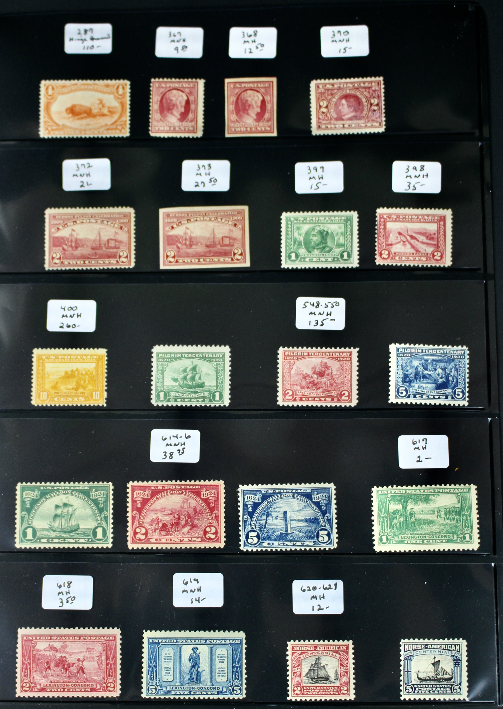 Twenty Mint Condition Late 19th/Early 20th Century U.S. Postage Stamps