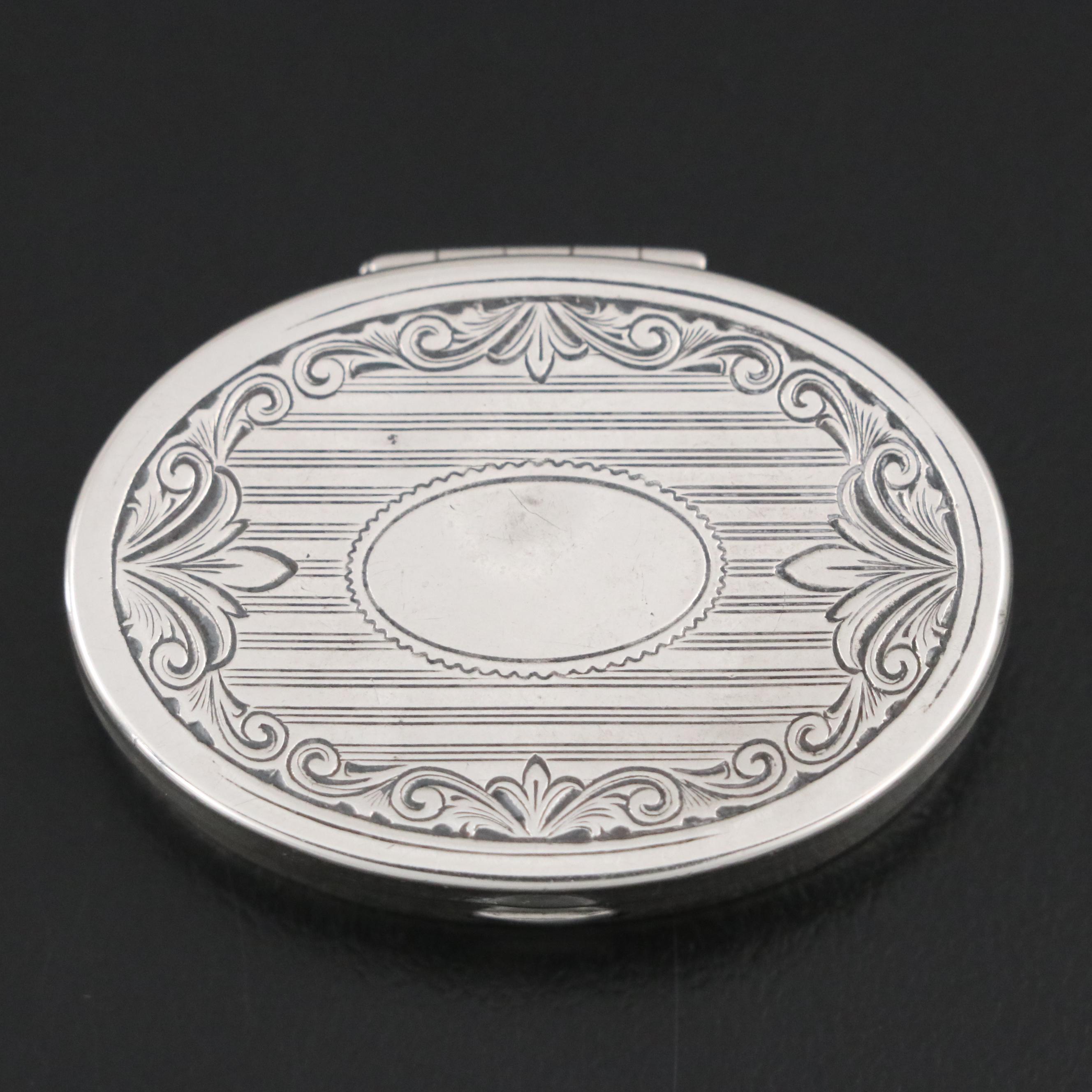 Sterling Silver Pill Box