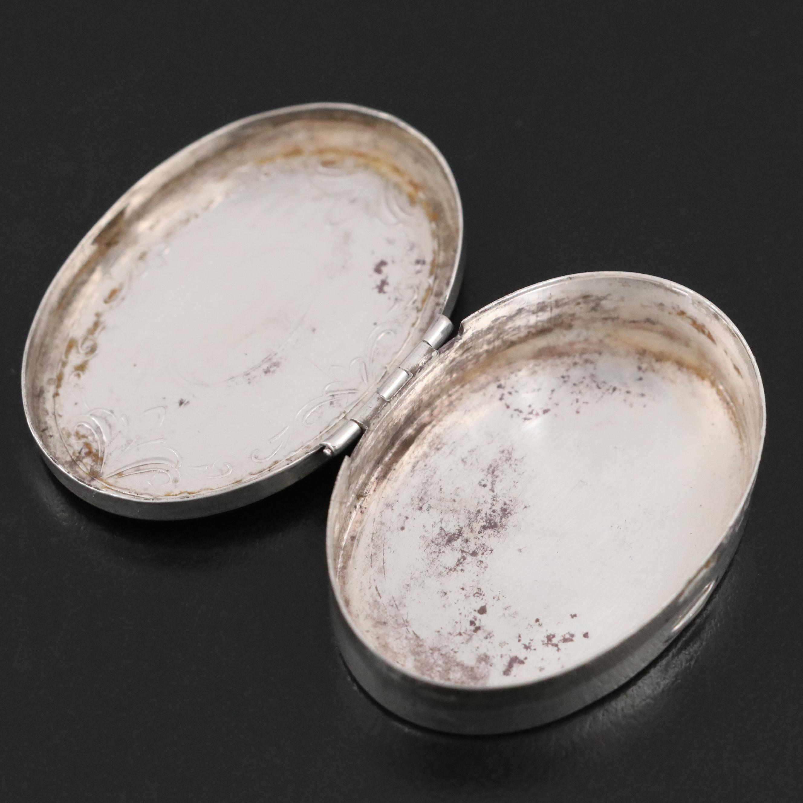 Sterling Silver Pill Box