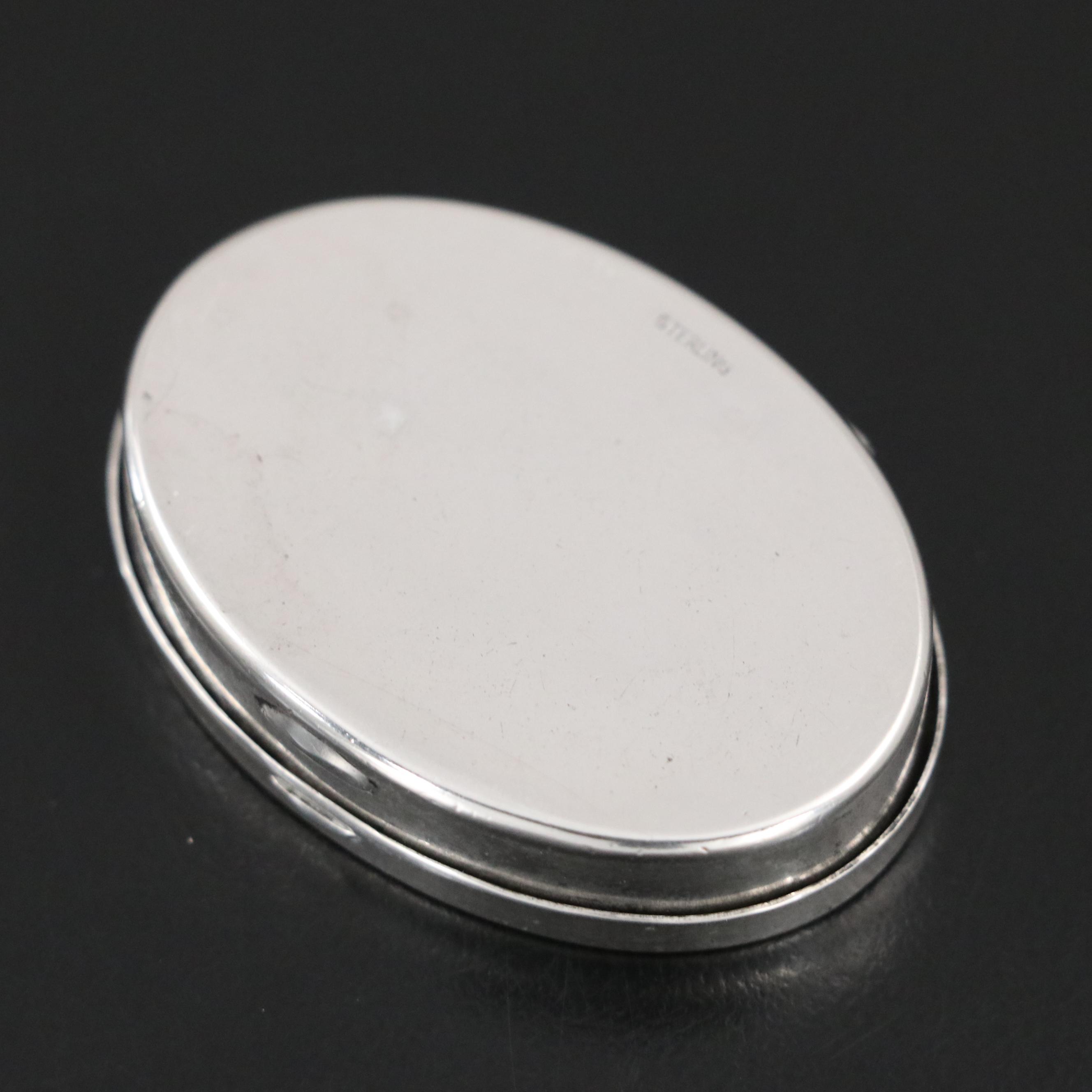 Sterling Silver Pill Box