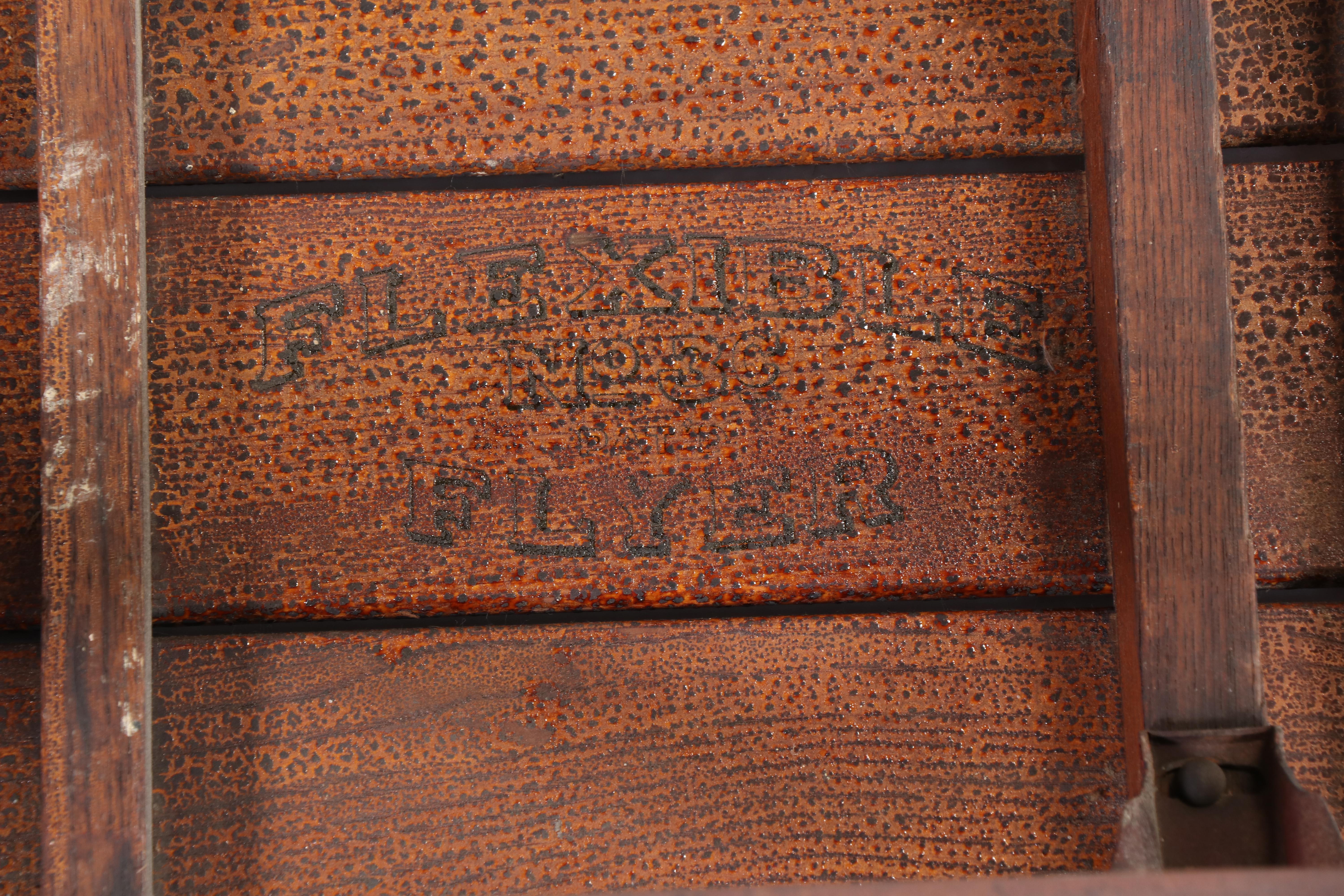 Flexible Flyer No. 3C Slatted Oak and Steel Sled, Circa 1920