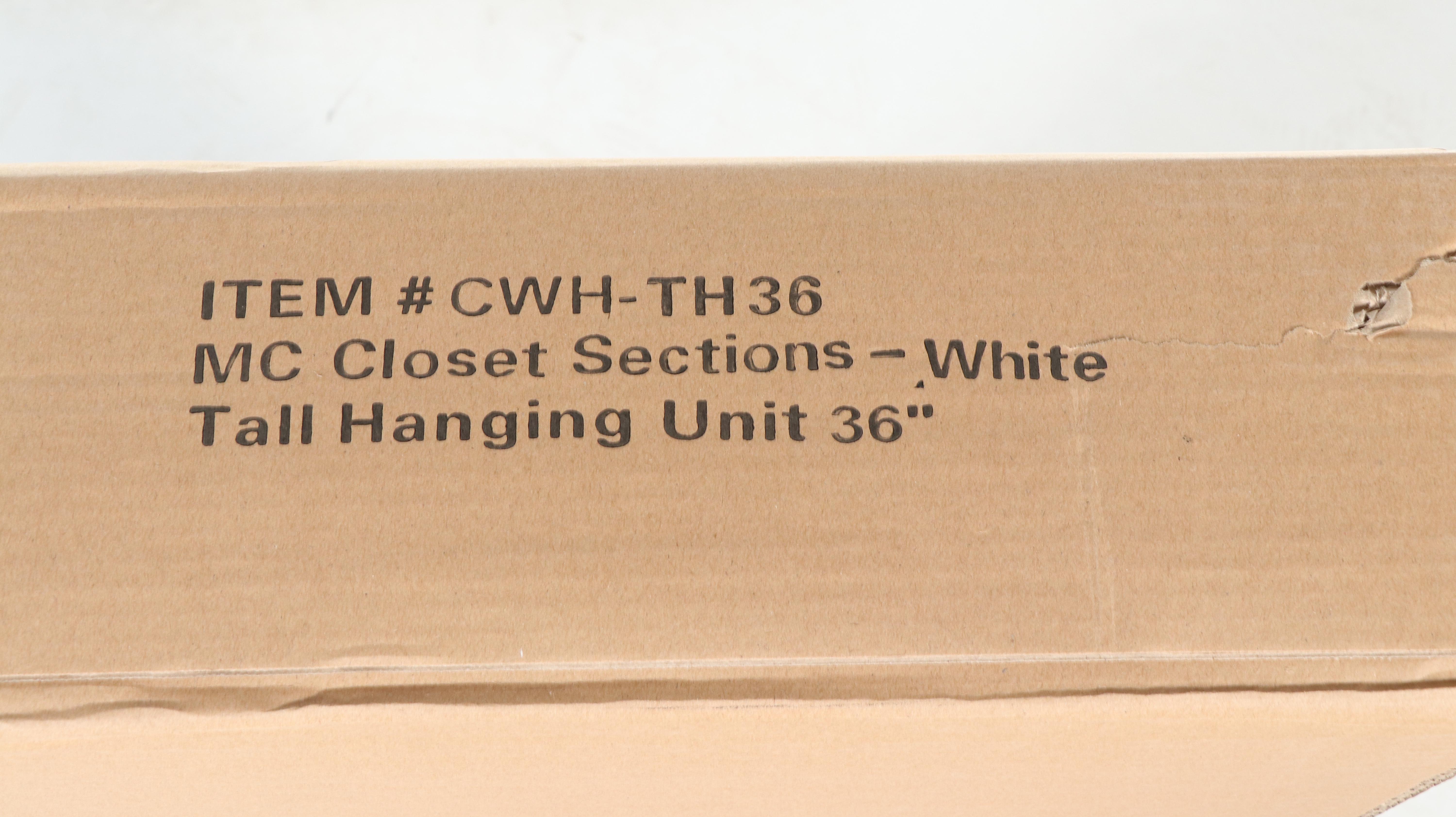 Modular Closets MC Closet Sections 36" Tall Hanging Unit