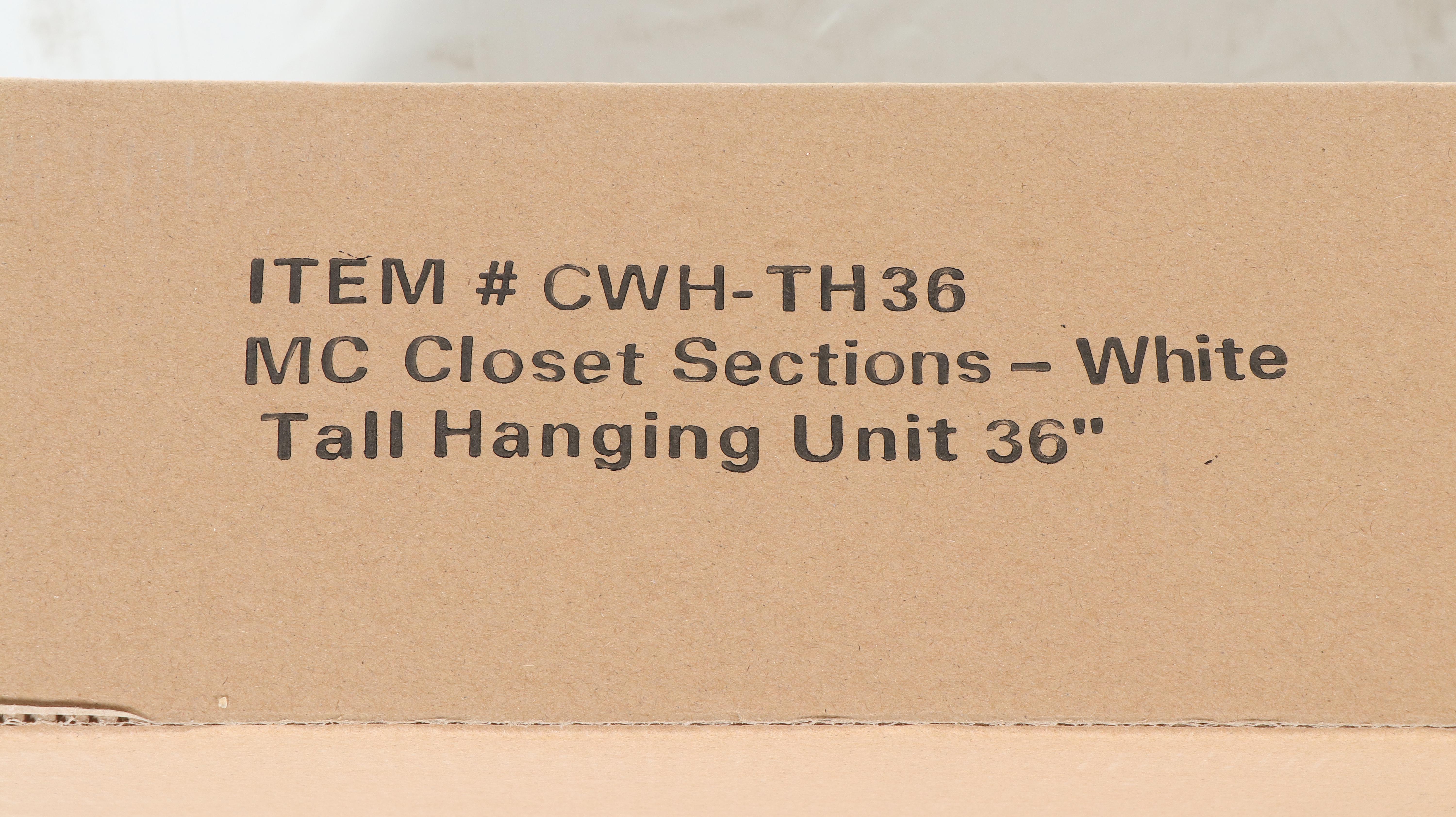 Modular Closets MC Closet Sections 36" Tall Hanging Unit