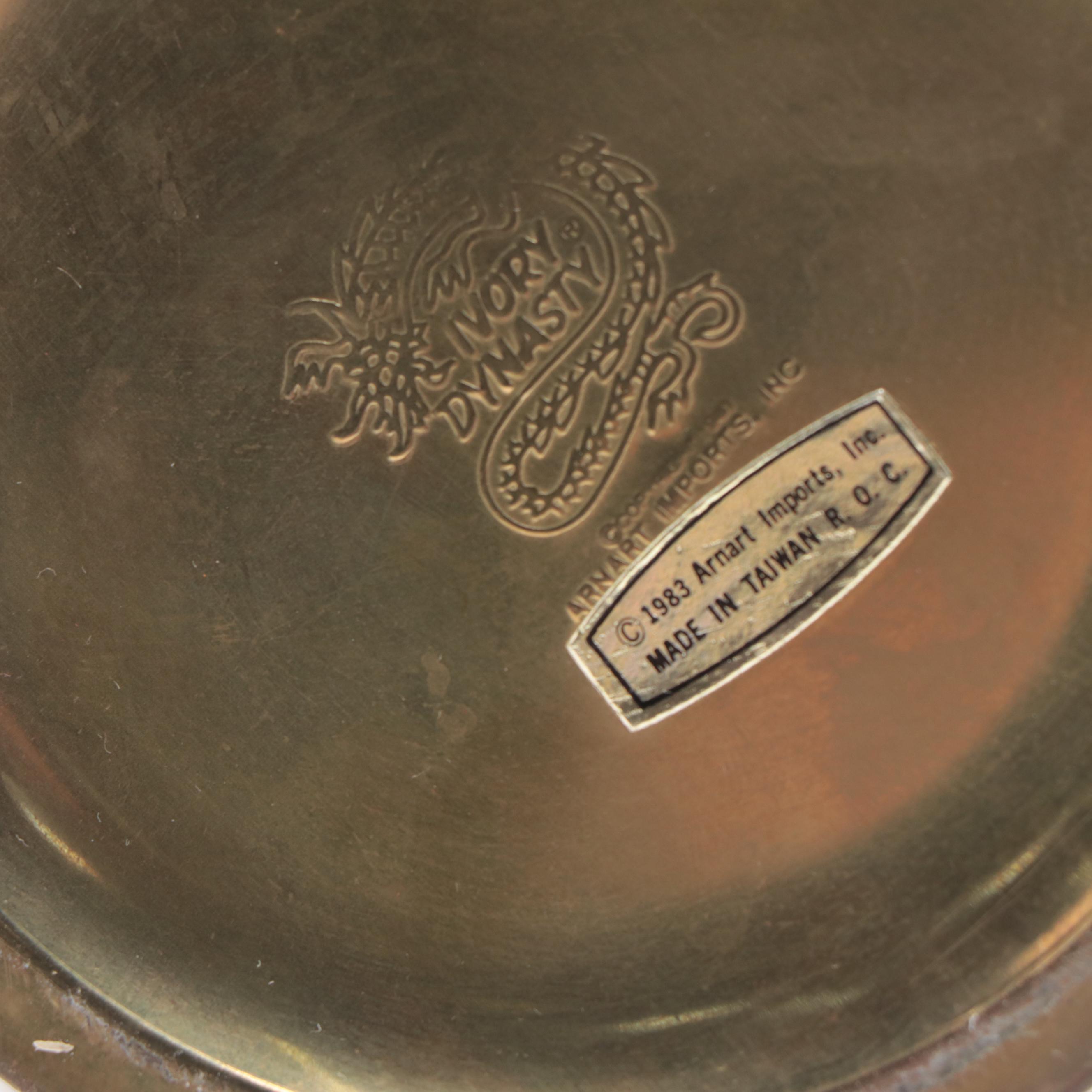 Ivory Dynasty Carved Resin Vase and Other Decor