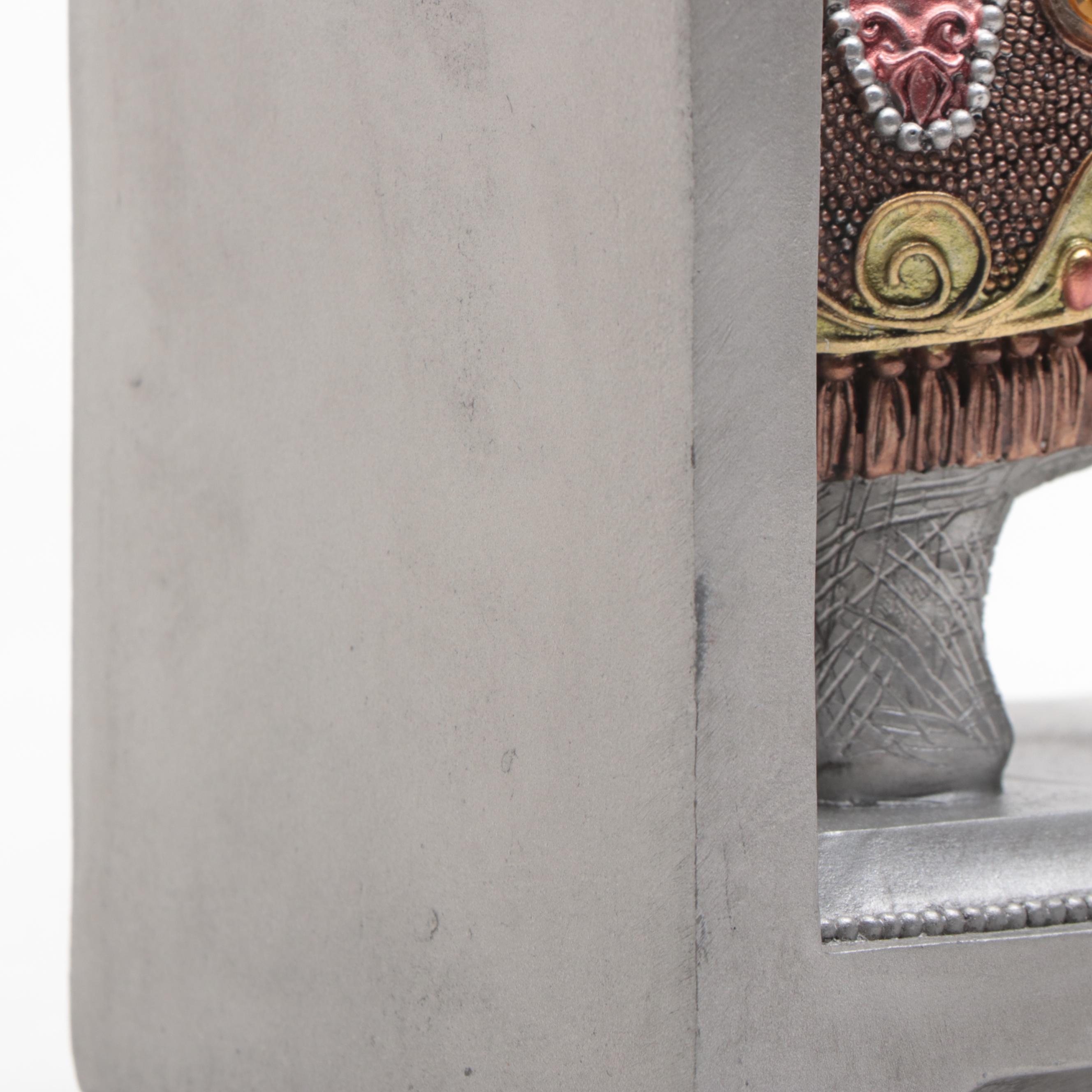 Ivory Dynasty Carved Resin Vase and Other Decor