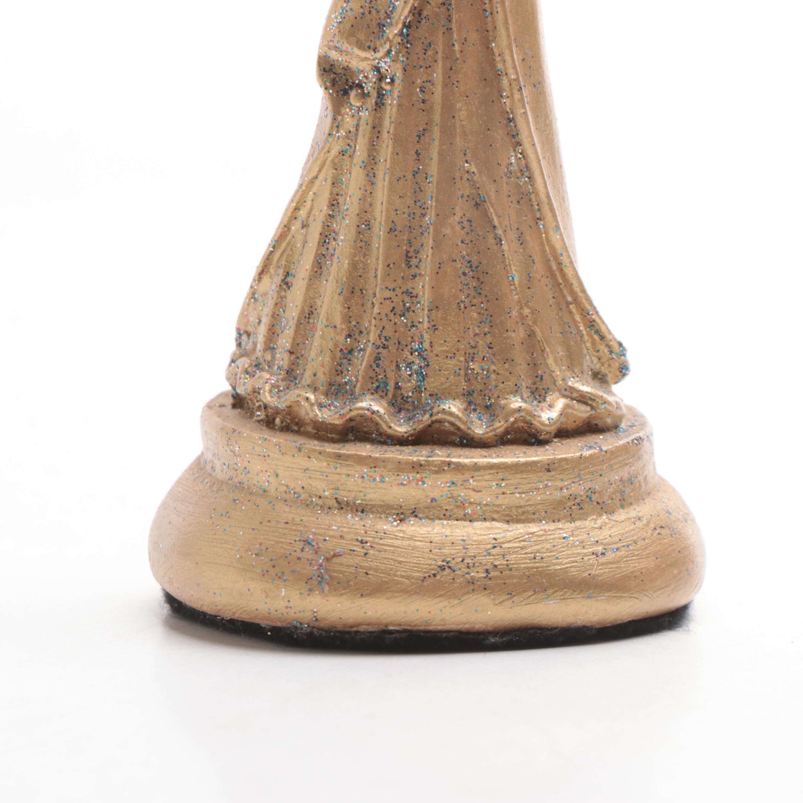 Ivory Dynasty Carved Resin Vase and Other Decor