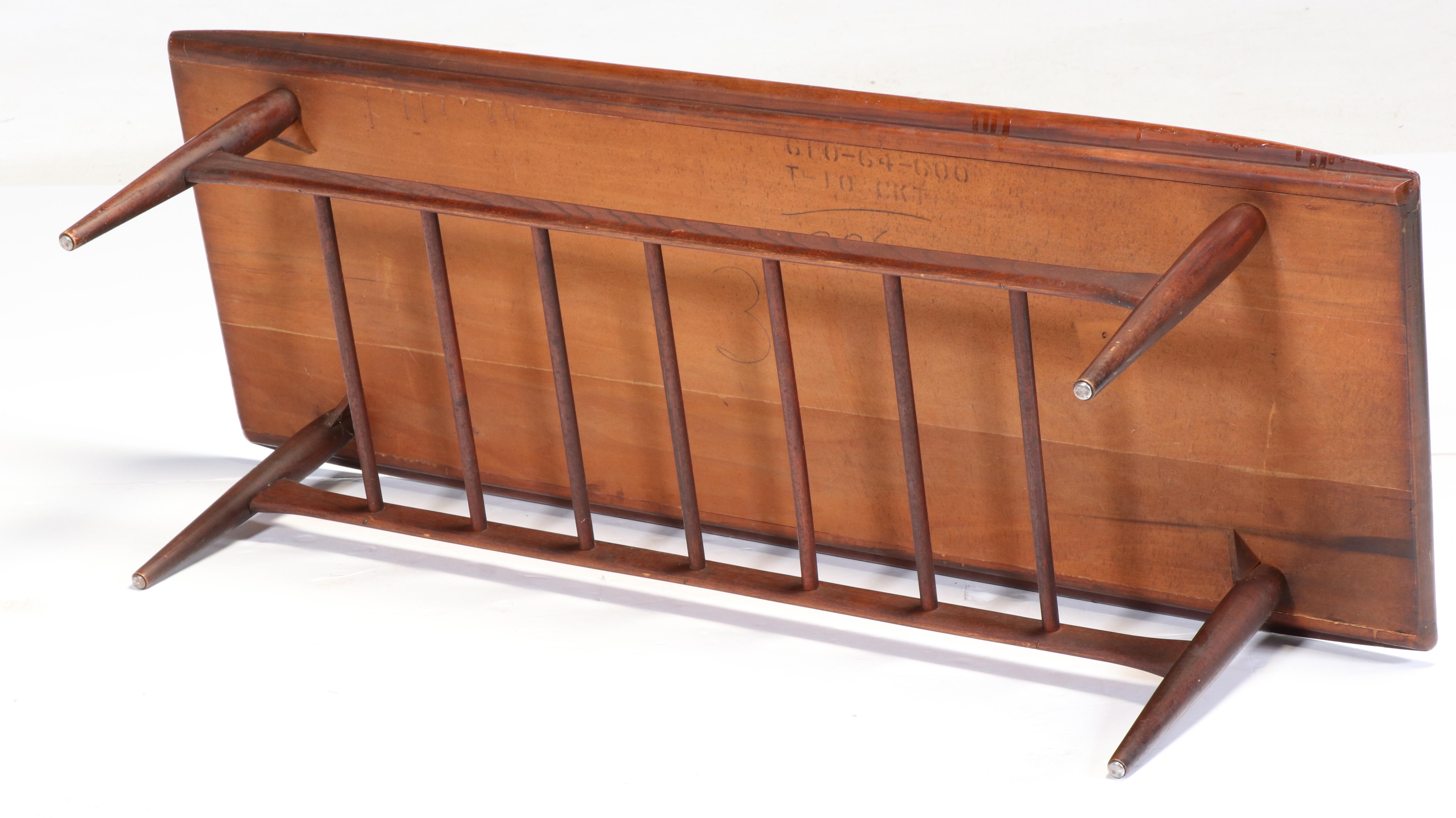 Mid Century Modern Walnut and Ash Coffee Table