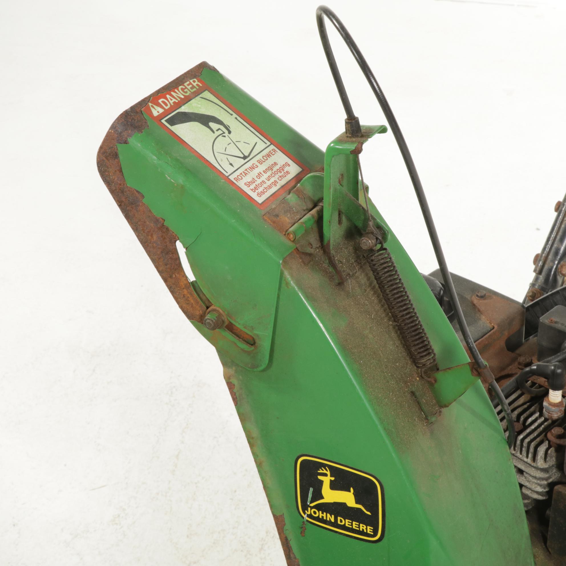 John Deere Model TRS24 Gas Powered Walk Behind Snow Blower