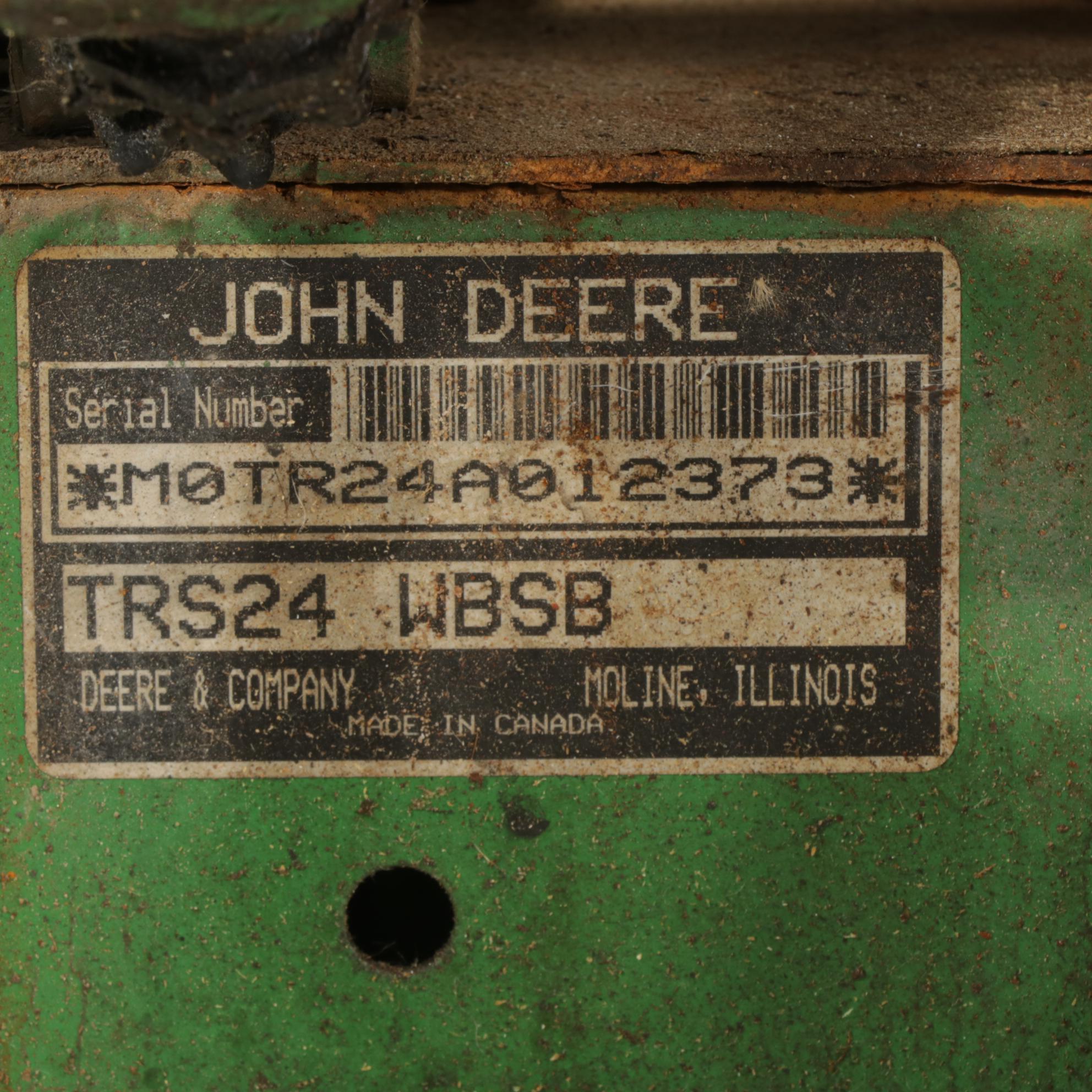 John Deere Model TRS24 Gas Powered Walk Behind Snow Blower