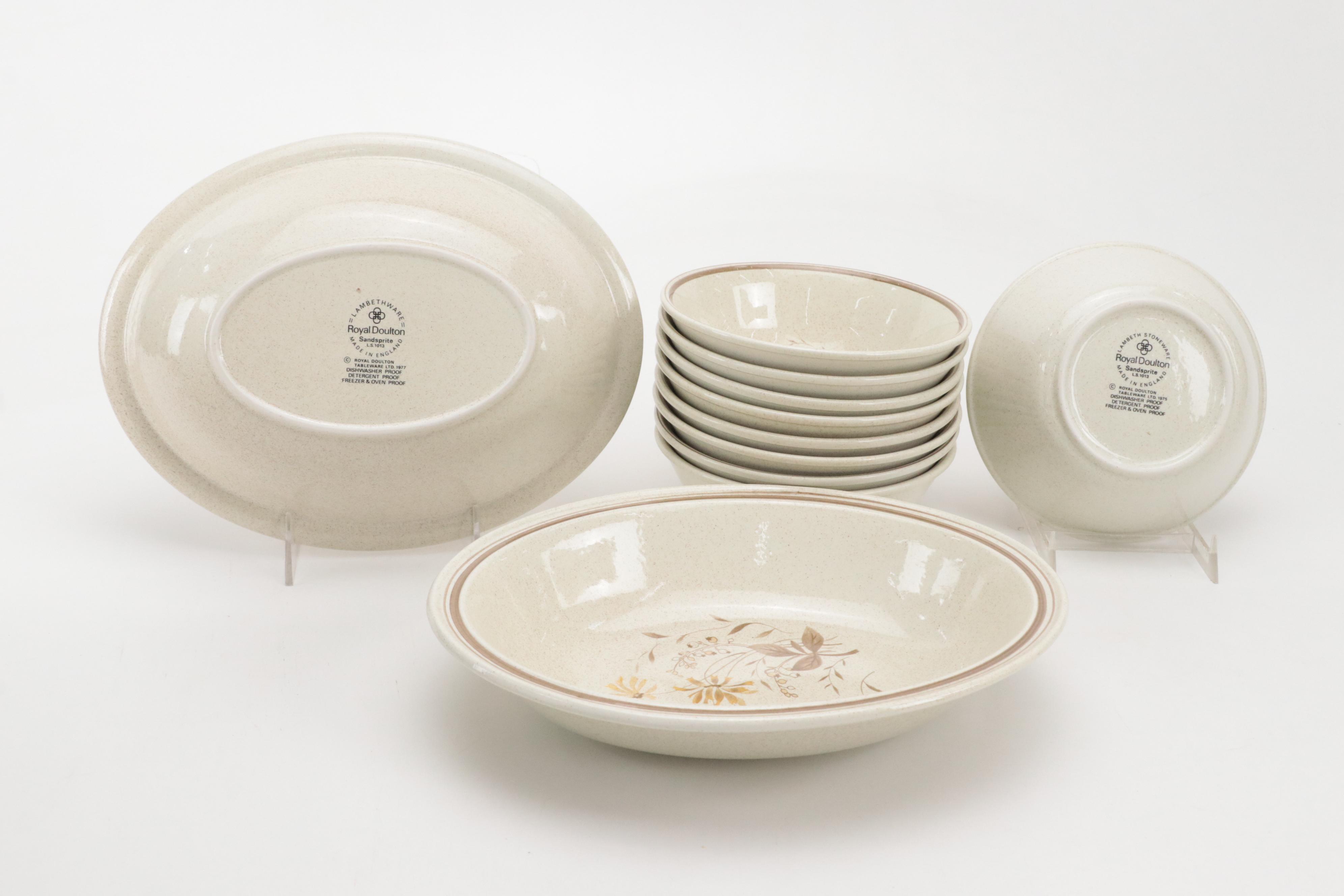 Royal Doulton "Sandsprite" Stoneware Dinnerware and Serveware