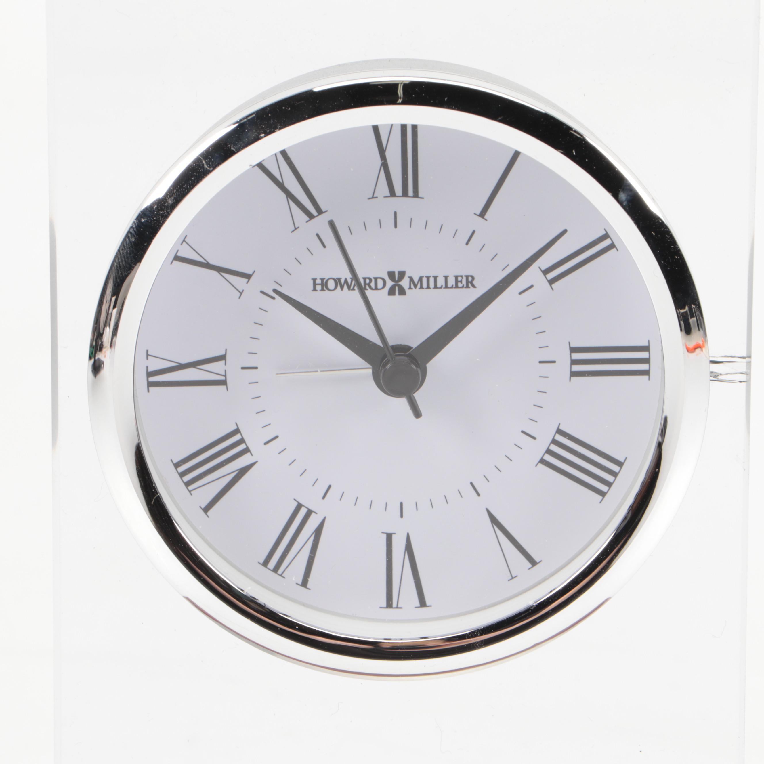 Howard Miller Loman Mantel Clock and Micah Desk Clock