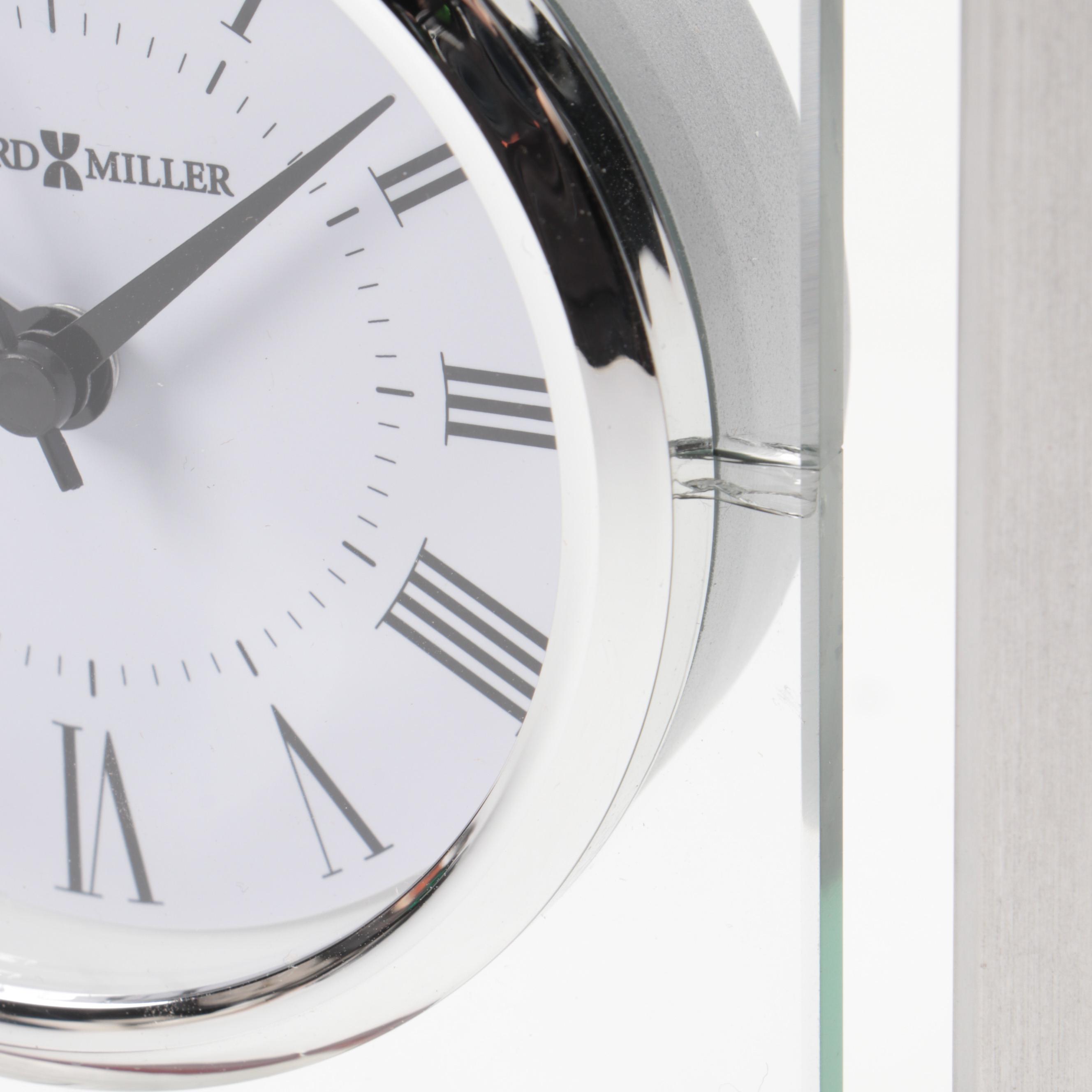 Howard Miller Loman Mantel Clock and Micah Desk Clock