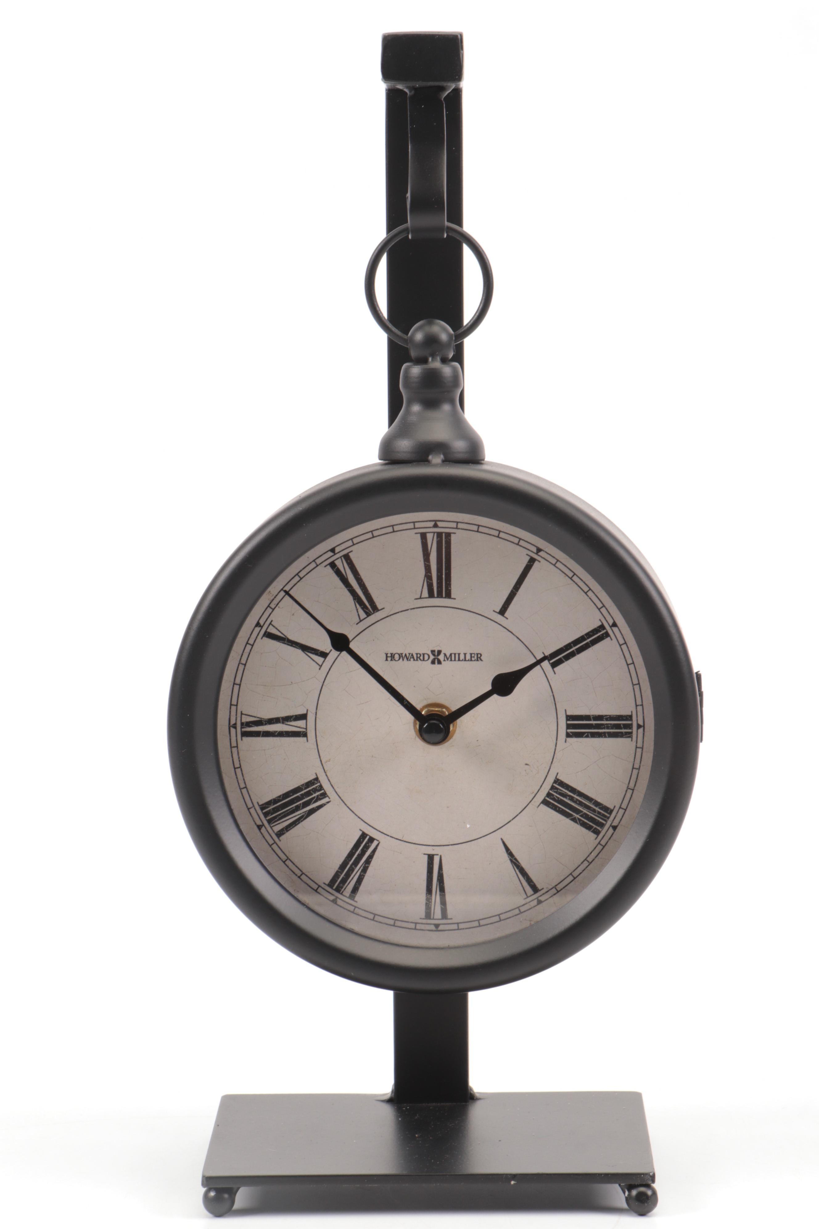 Howard Miller Loman Mantel Clock and Micah Desk Clock