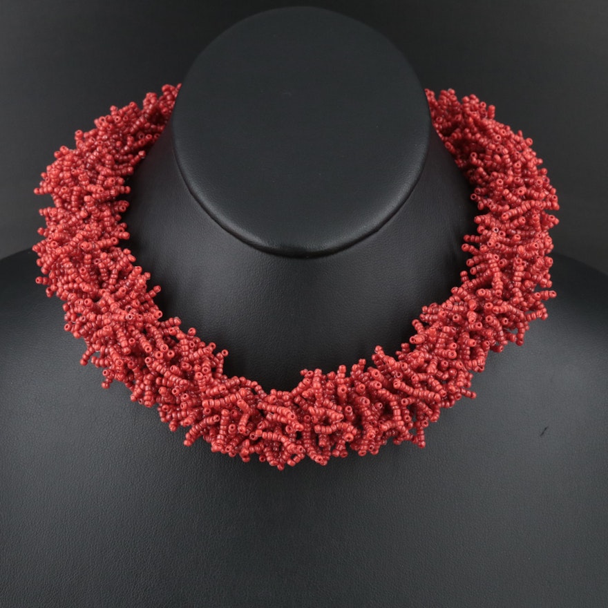 Woven Seed Bead Necklace