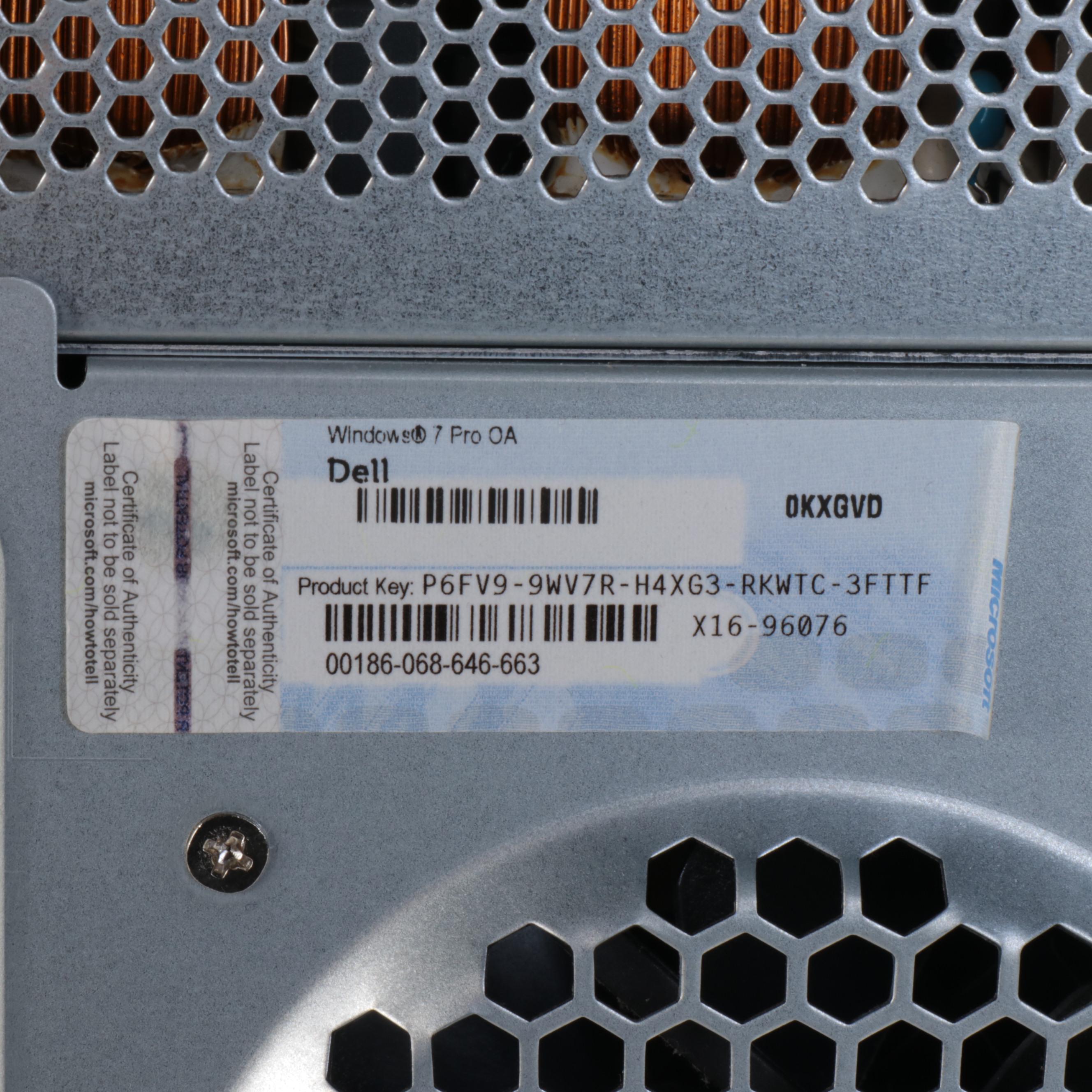 Dell Studio XPS 9100 Computer with Keyboard and Other Accessories