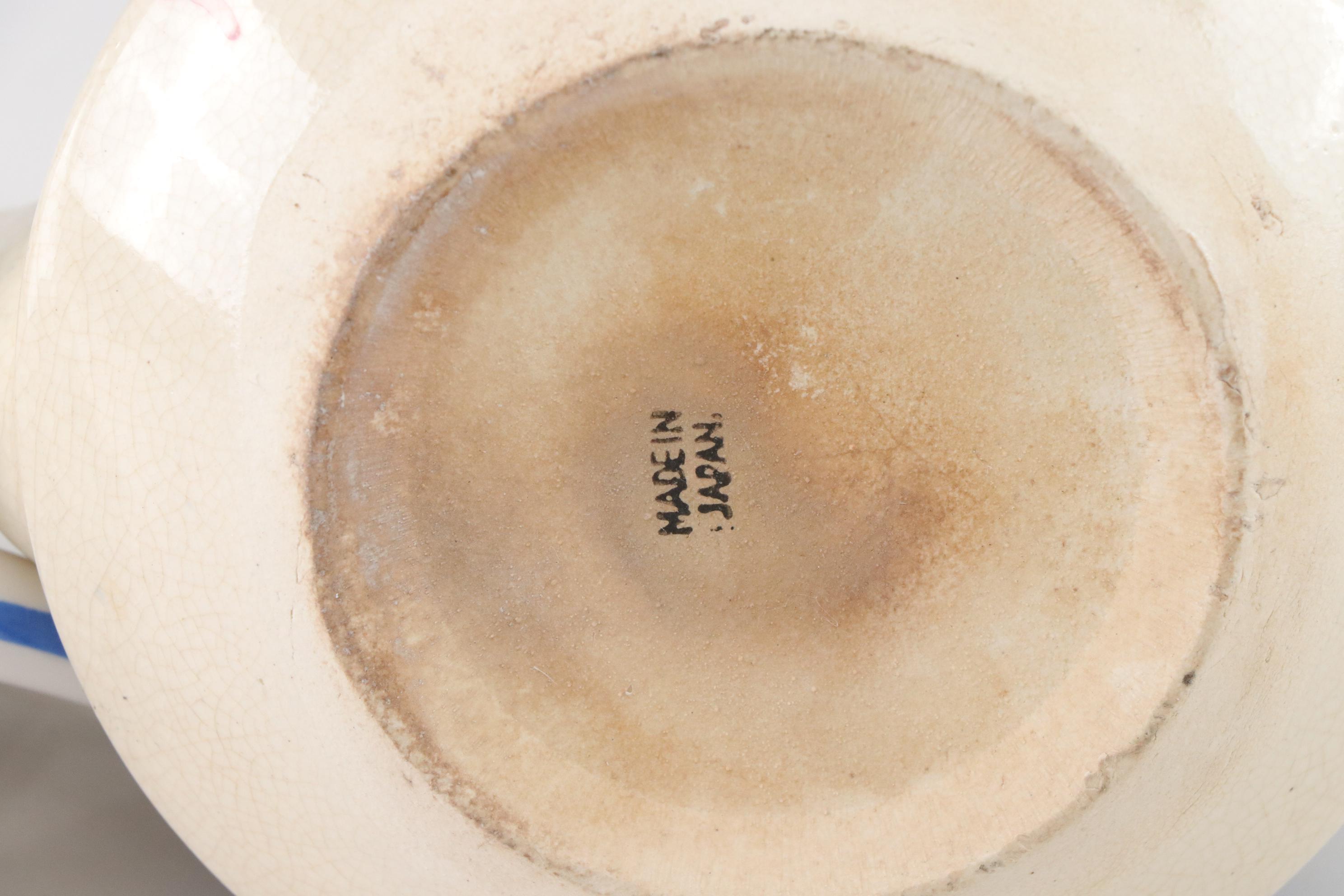 Sadler Light Blue Ceramic Teapot with Chrome Accents with Three Other Teapots