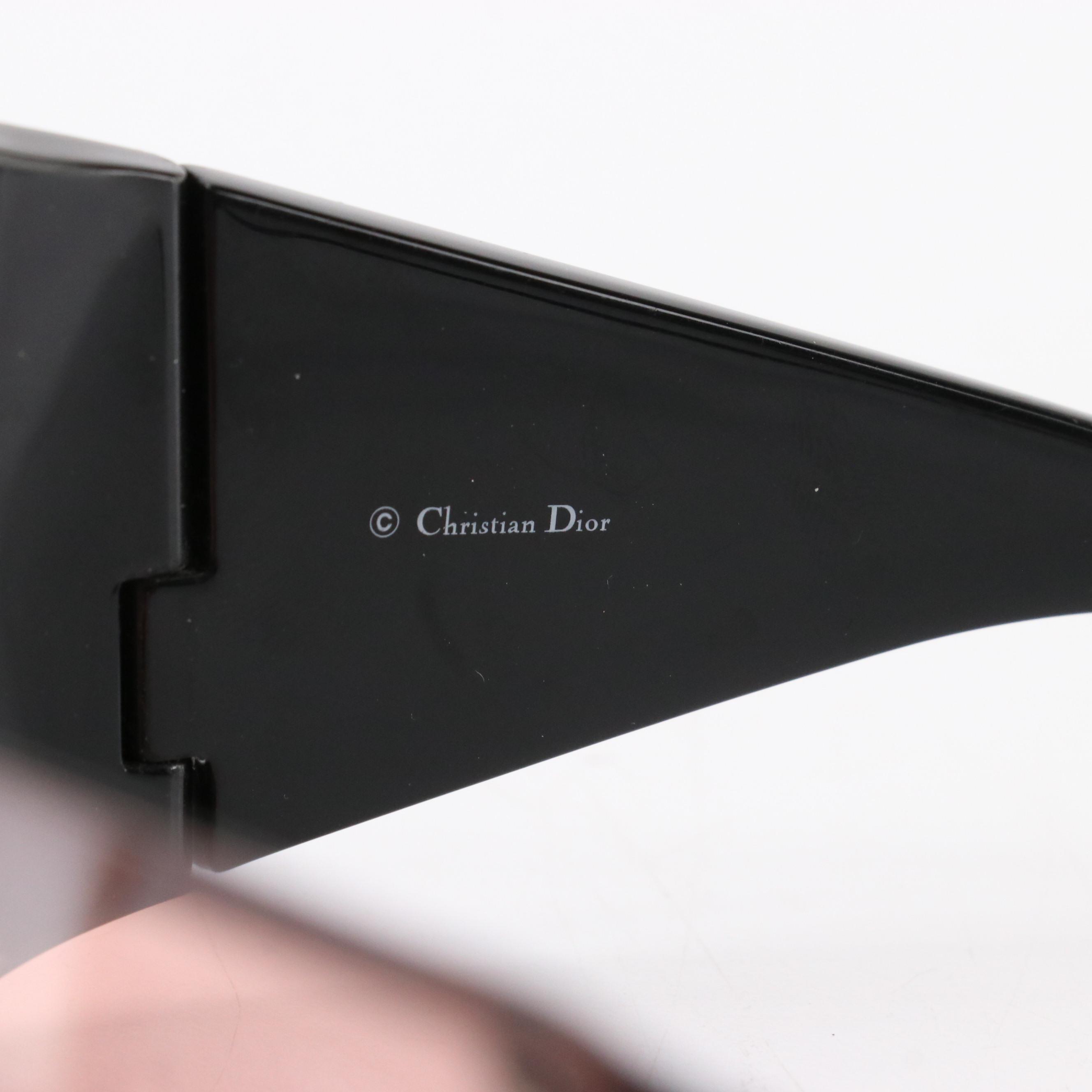 Christian Dior Overshine 2 Pink and Black Shield Sunglasses