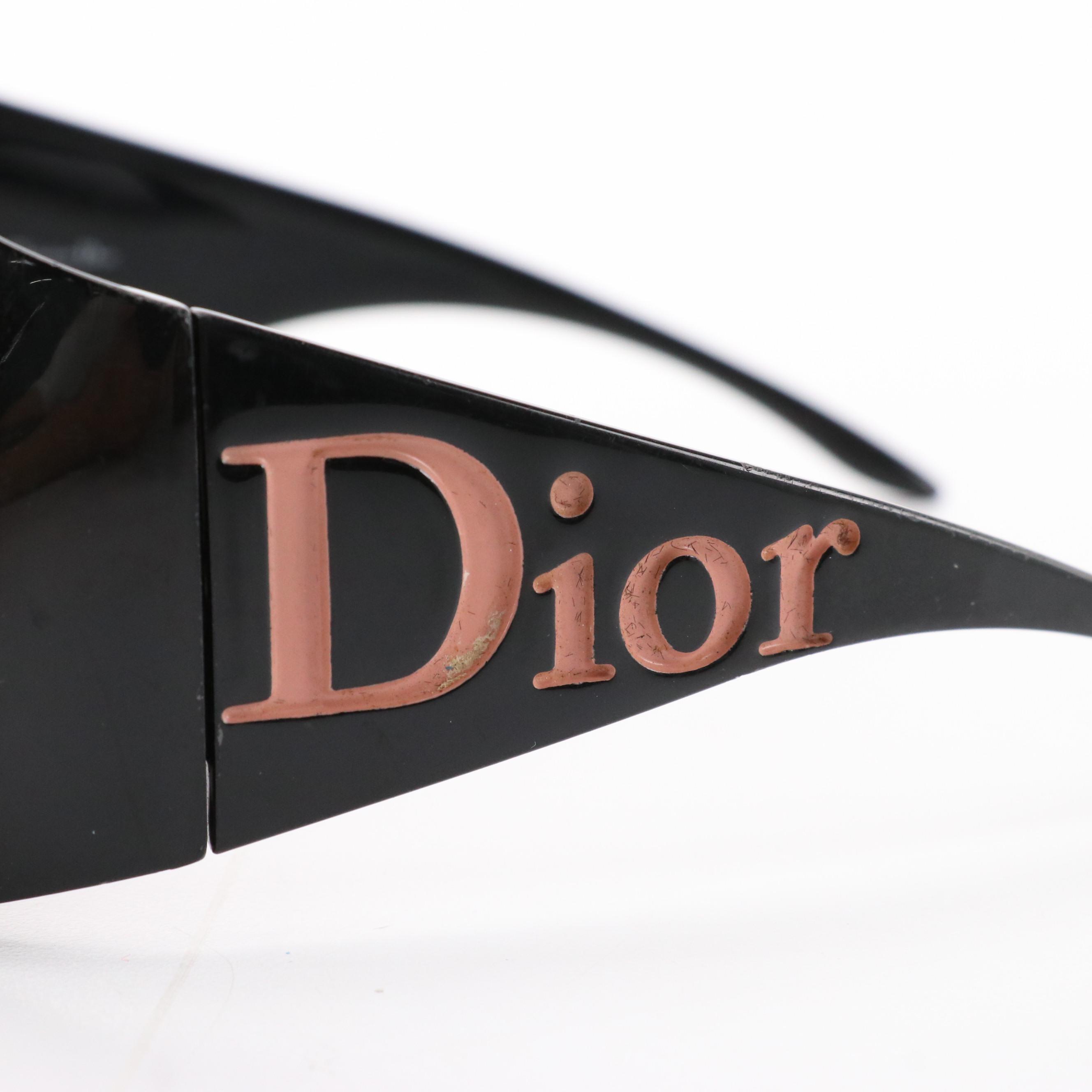 Christian Dior Overshine 2 Pink and Black Shield Sunglasses