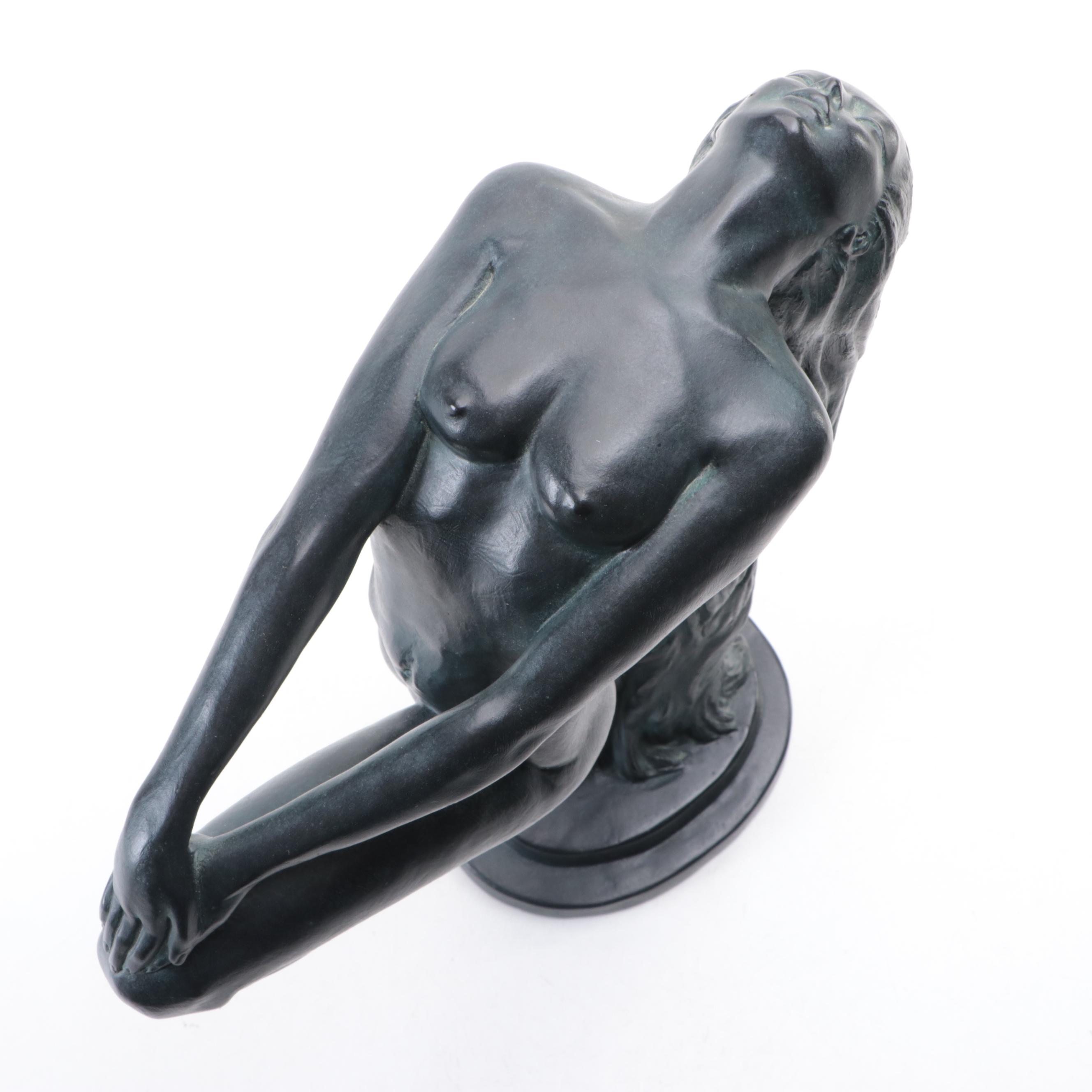 Deco Revival Austin Productions "Sultry Awakenings II" Resin & Chalkware Nude