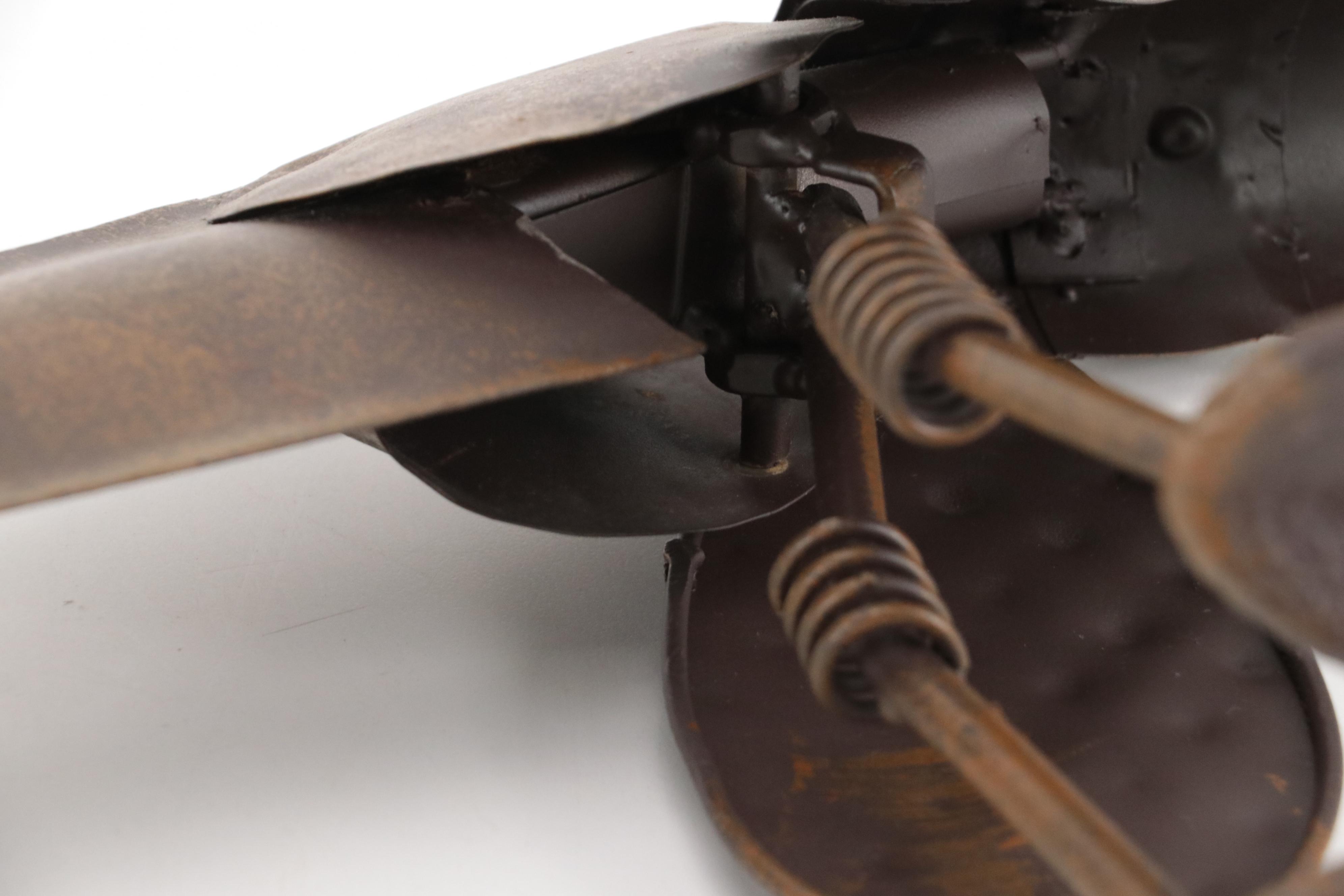 Assembled Reclaimed Metal Dog Garden Sculpture