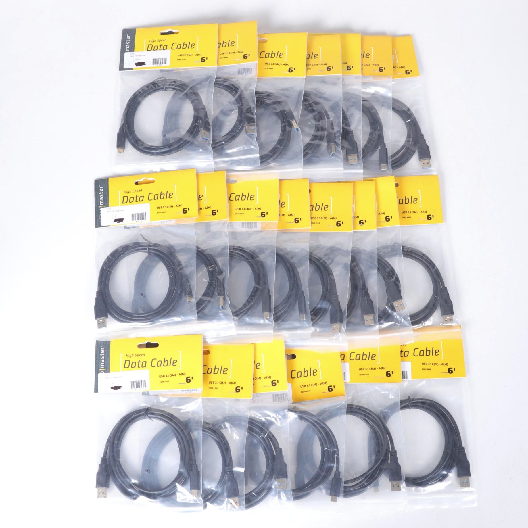 ProMaster 6' USB High Speed Data Cables, Set of 21