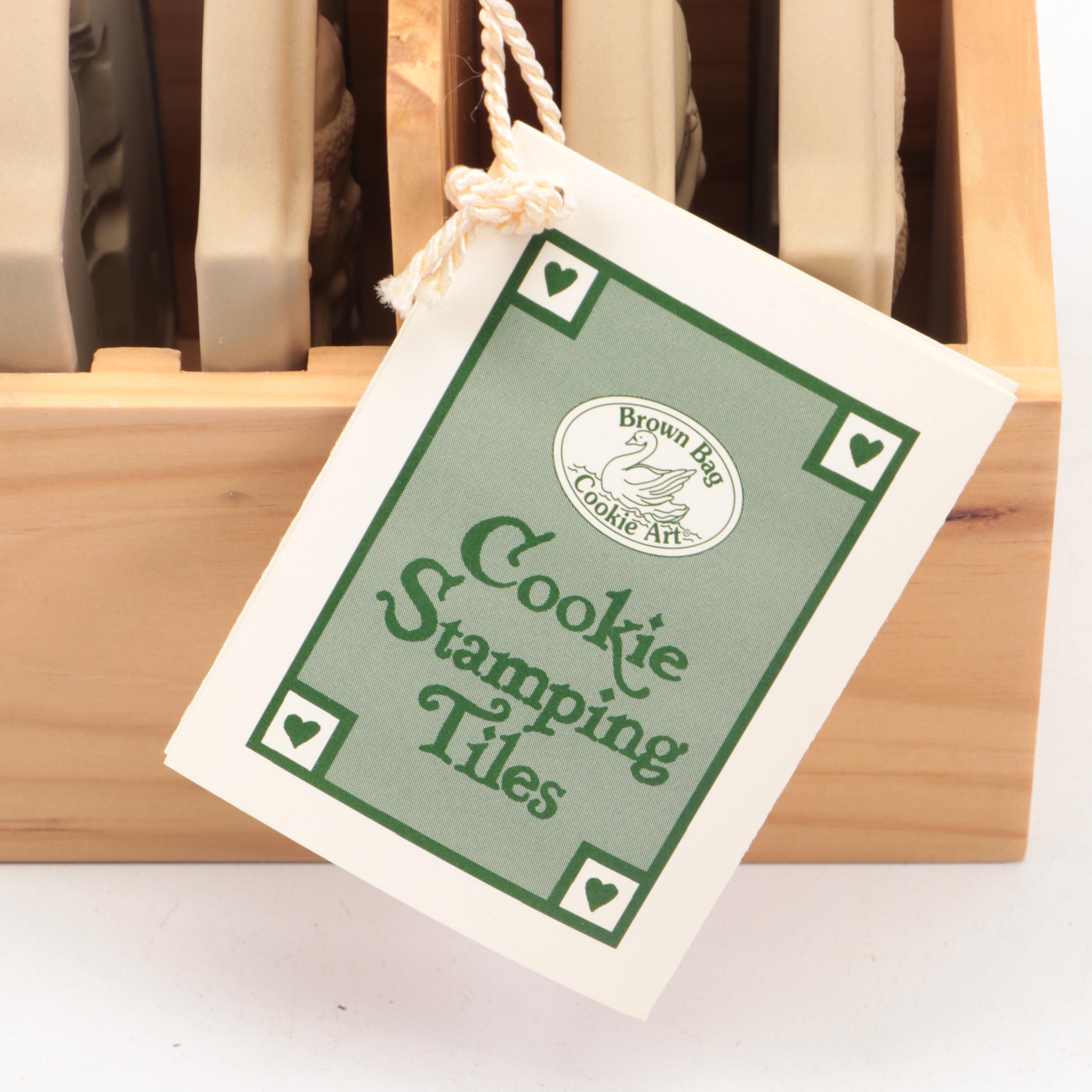 Pfaltzgraff "Folk Art" Utensil Holder and Quiche Dish with Assorted