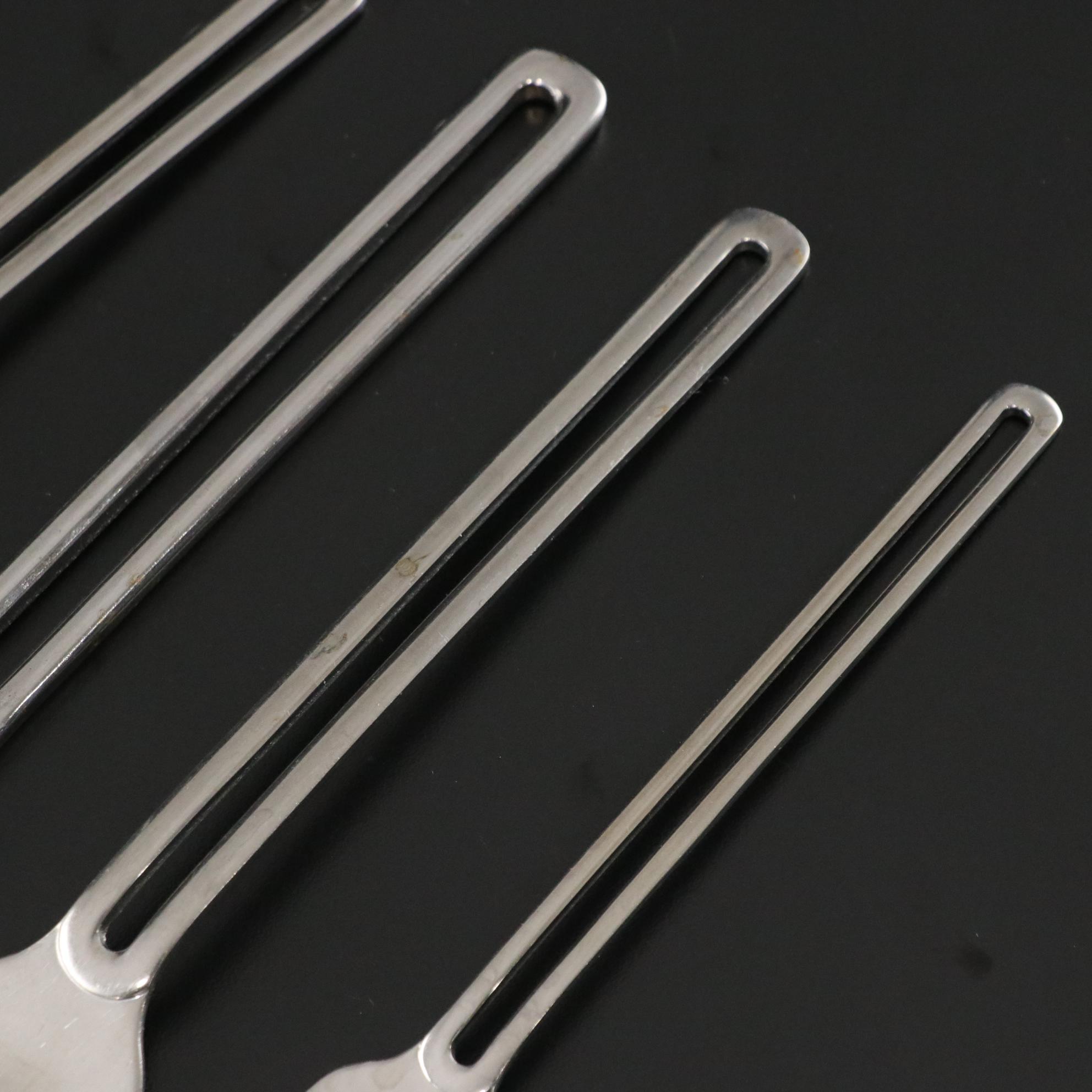 Towle "Nordic" 18/10 Stainless Steel Slit-Handle Flatware Set, 1989