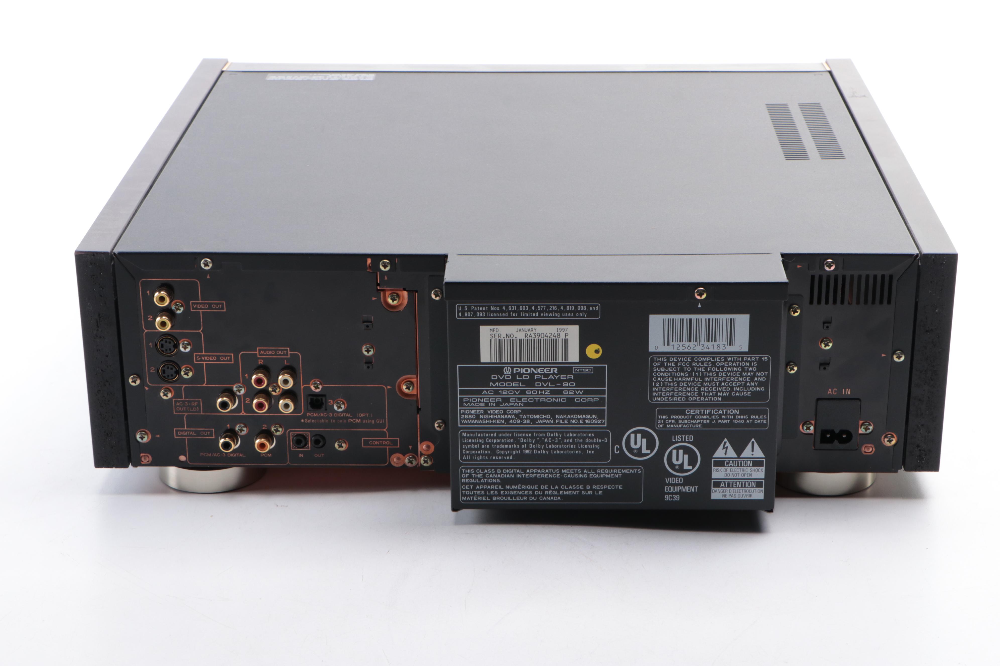 Pioneer Elite DVL-90 Reference DVD LaserDisc Player, 1997