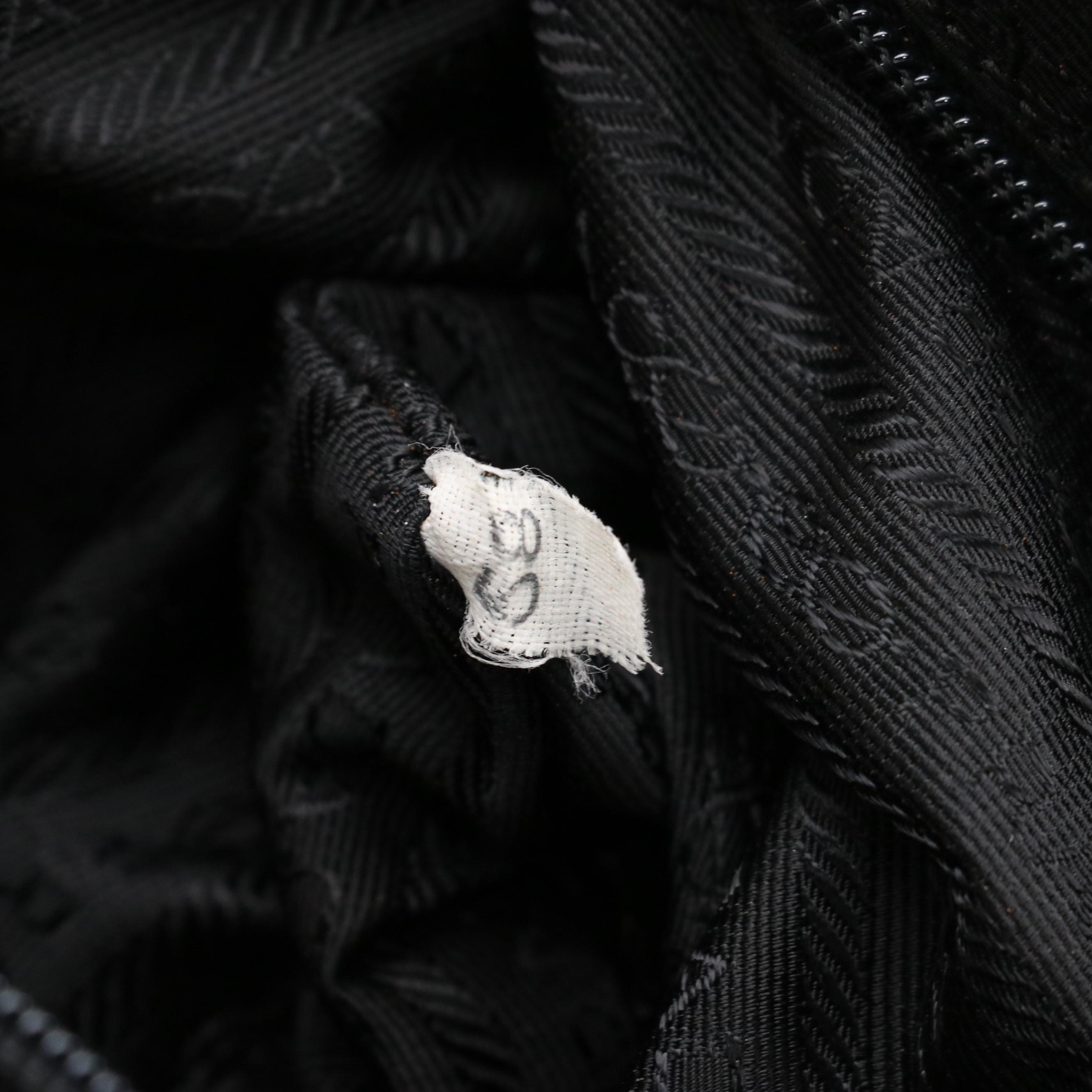 Prada Top Handle Bag in Grey Tessuto Nylon