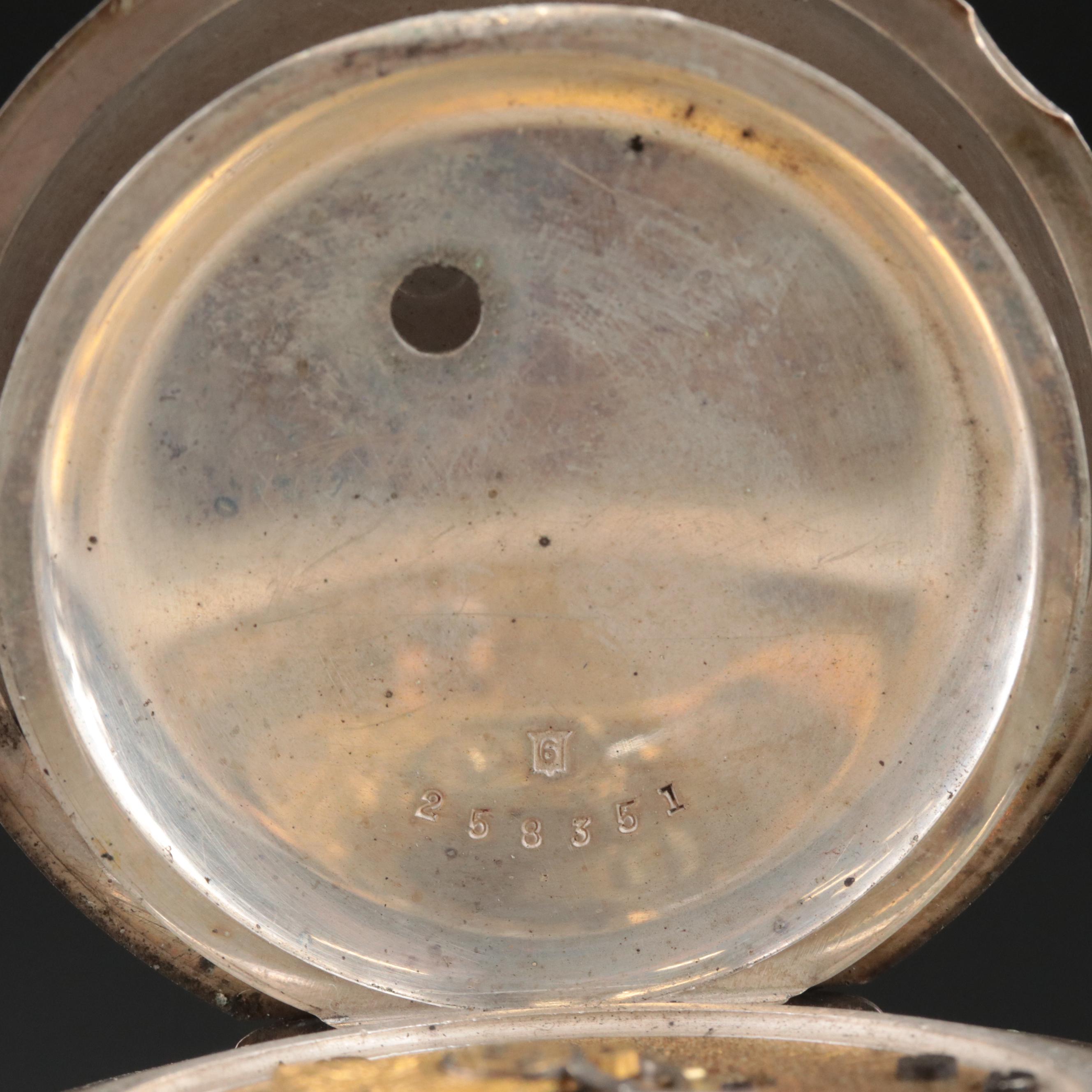 1883 Elgin National Watch Co. Coin Silver Key Wind and Set Pocket Watch