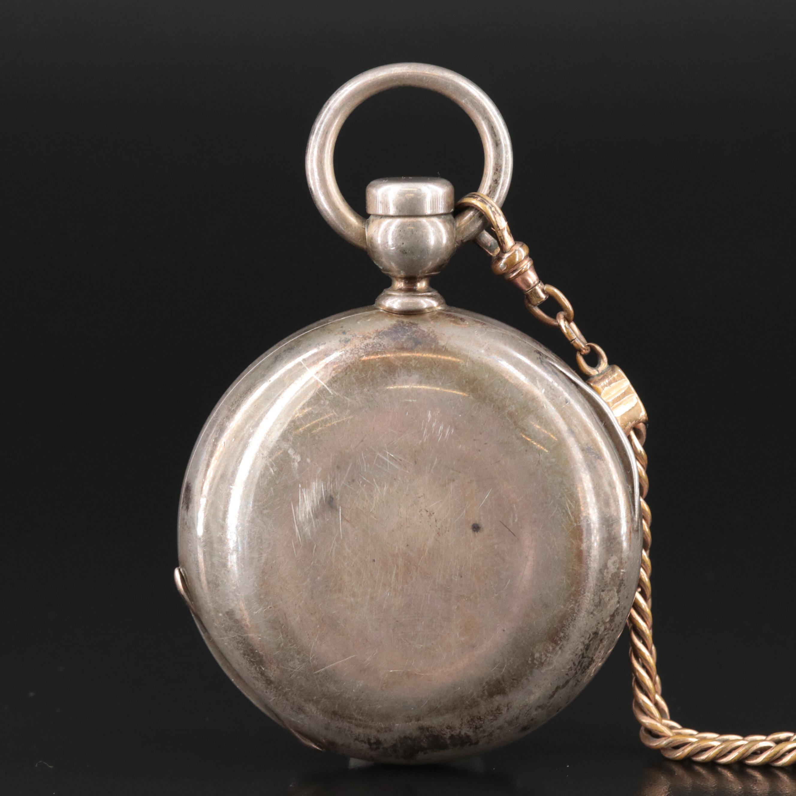 1883 Elgin National Watch Co. Coin Silver Key Wind and Set Pocket Watch