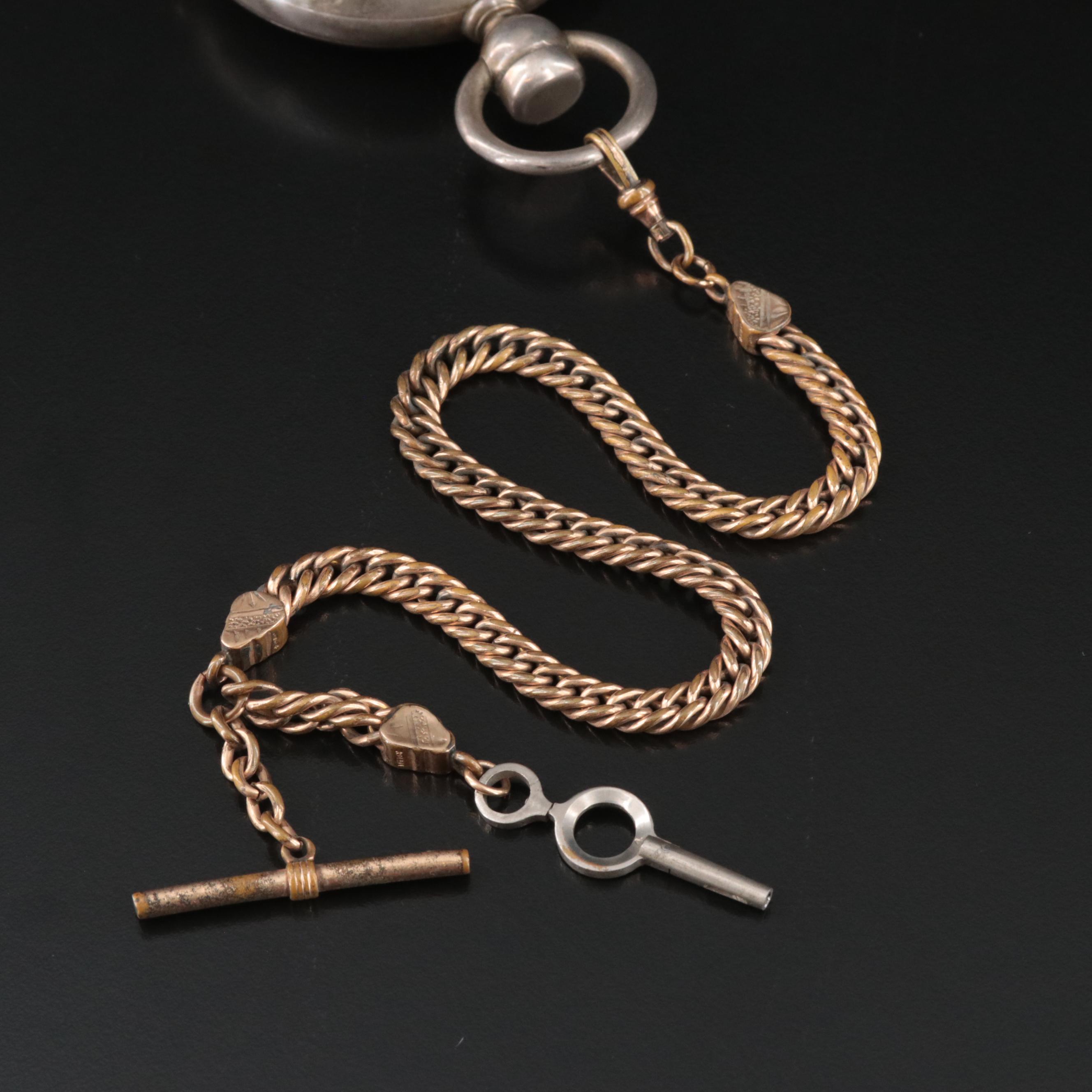 1883 Elgin National Watch Co. Coin Silver Key Wind and Set Pocket Watch