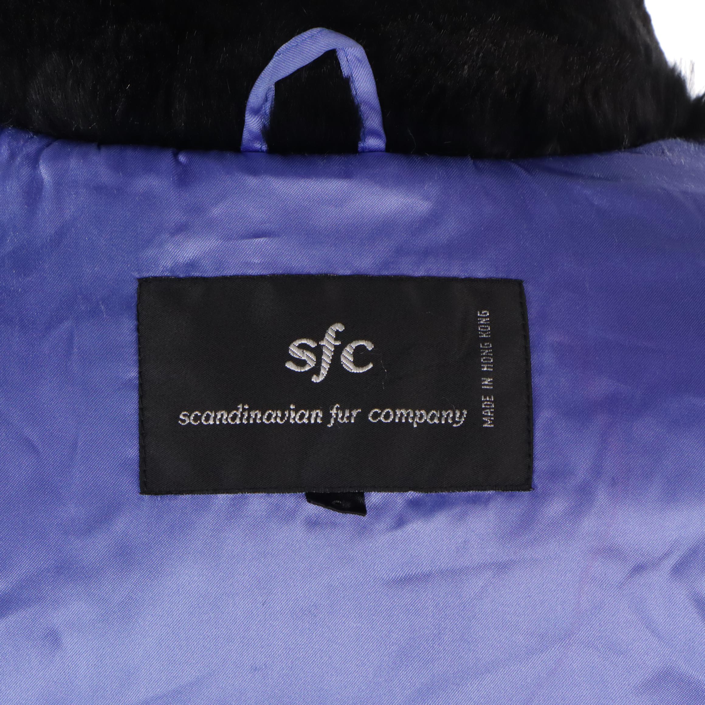 Scandinavian Fur Company Sheared Rabbit Fur Coat