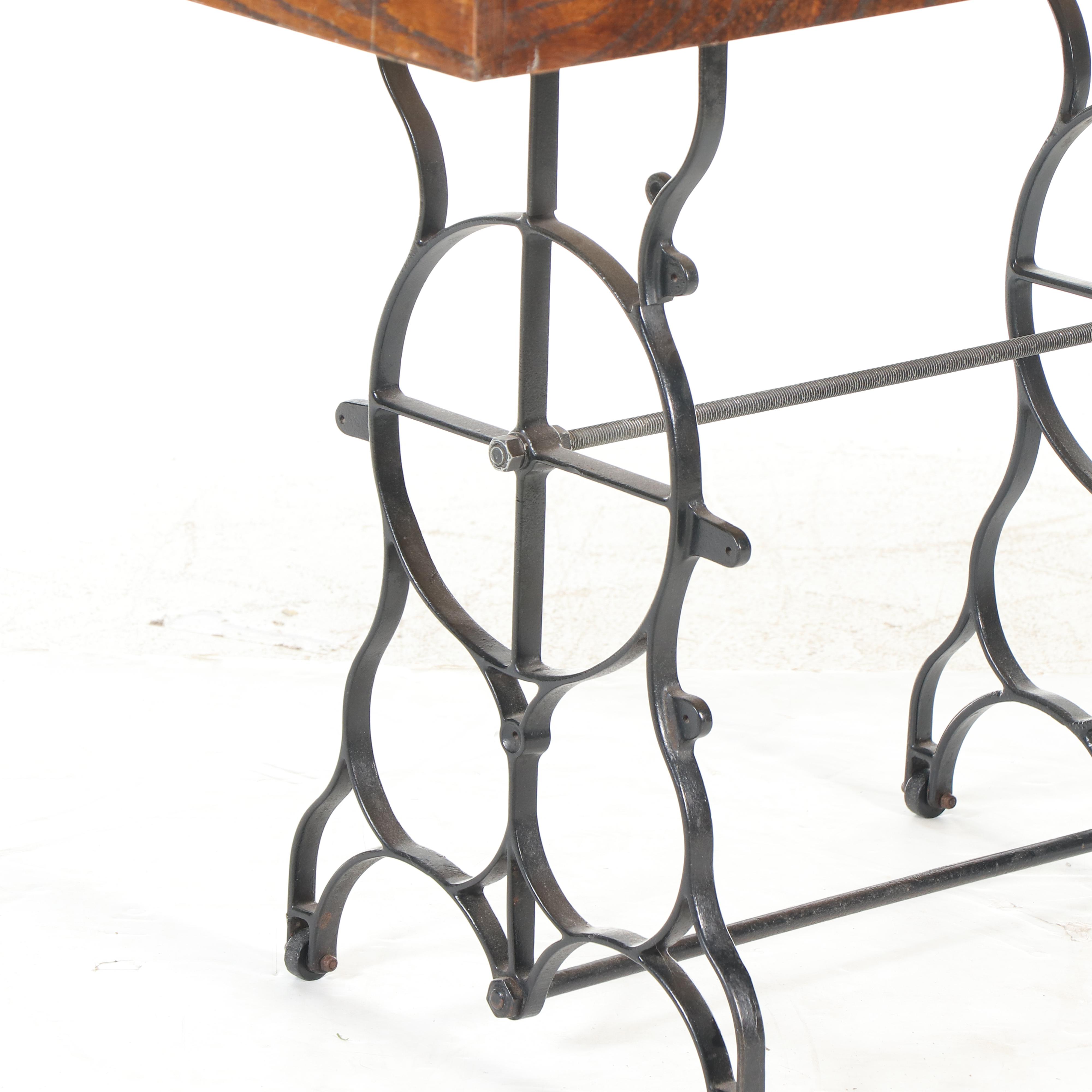 Cast Iron Treadle Sewing Machine-Base Table