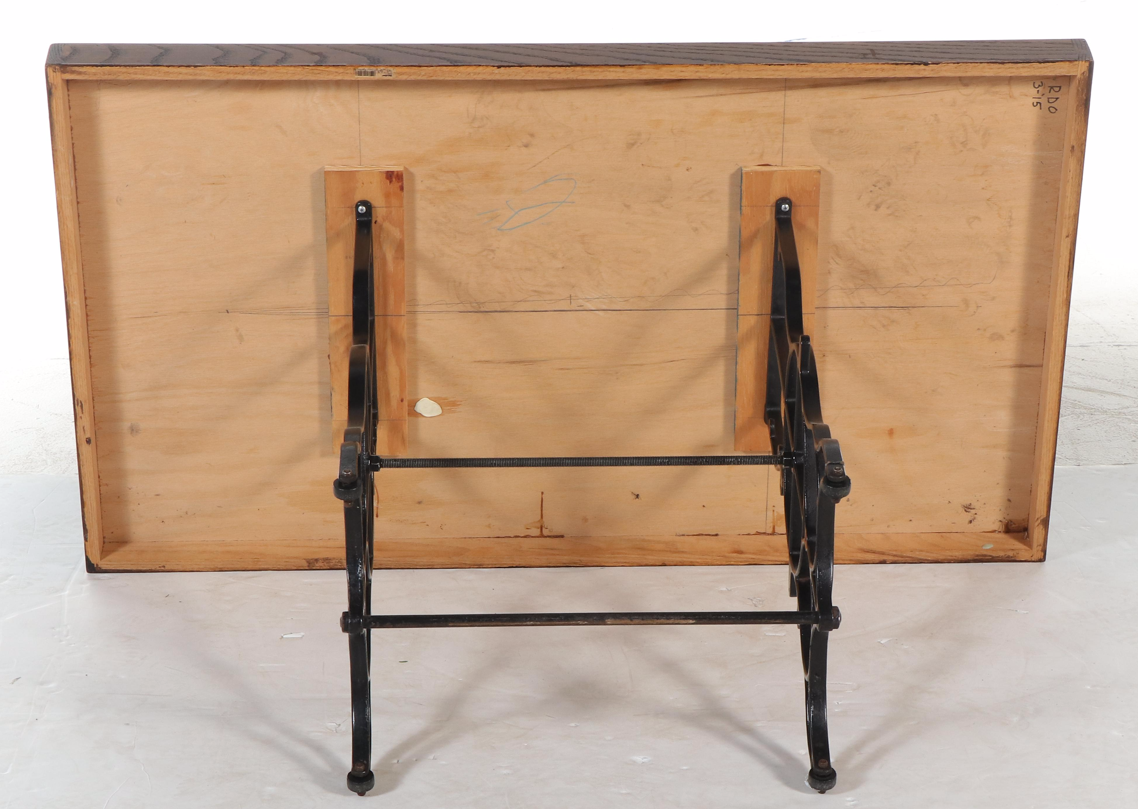 Cast Iron Treadle Sewing Machine-Base Table