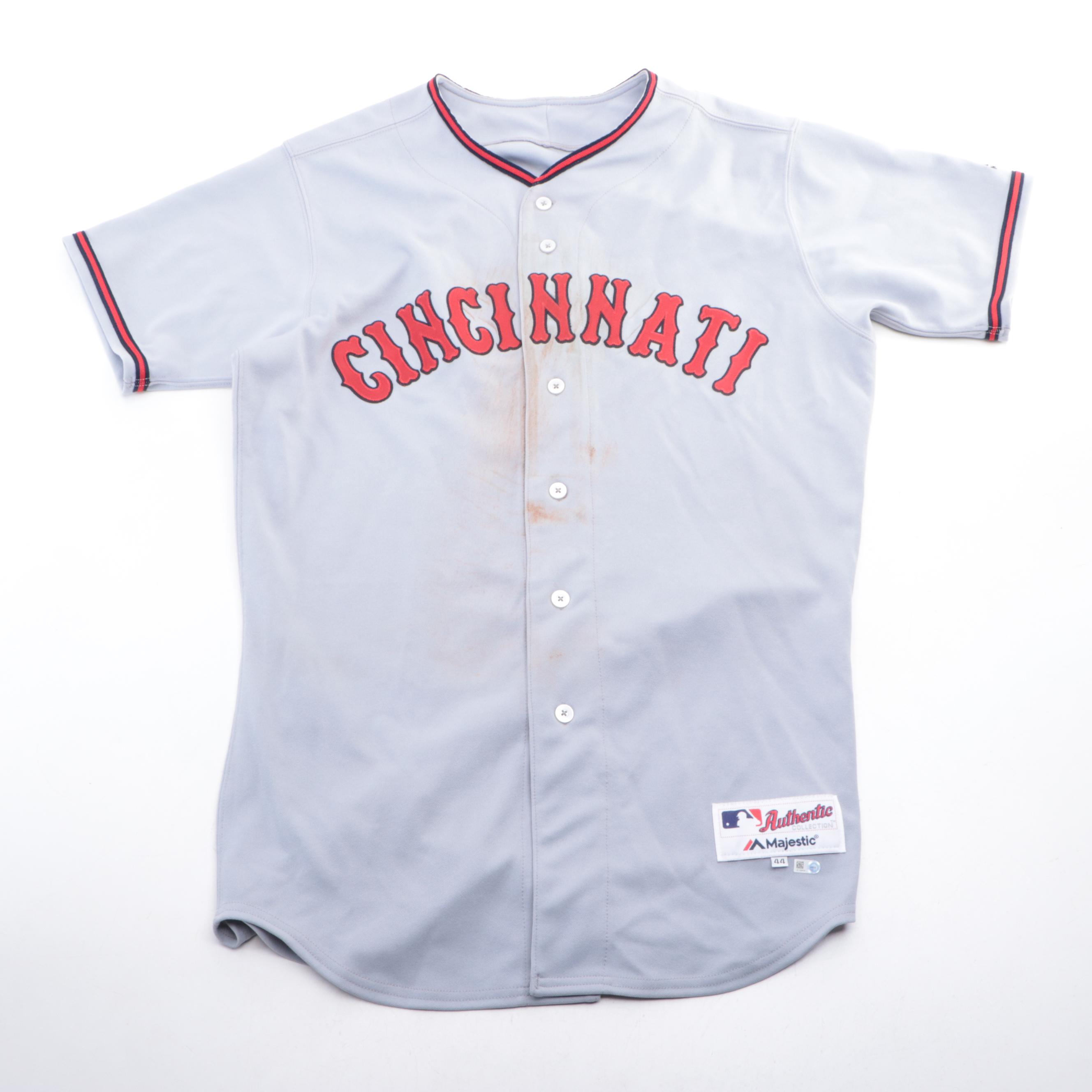 Brandon Phillips Game Worn Cincinnati Reds "Tigers" Baseball Jersey and Pants