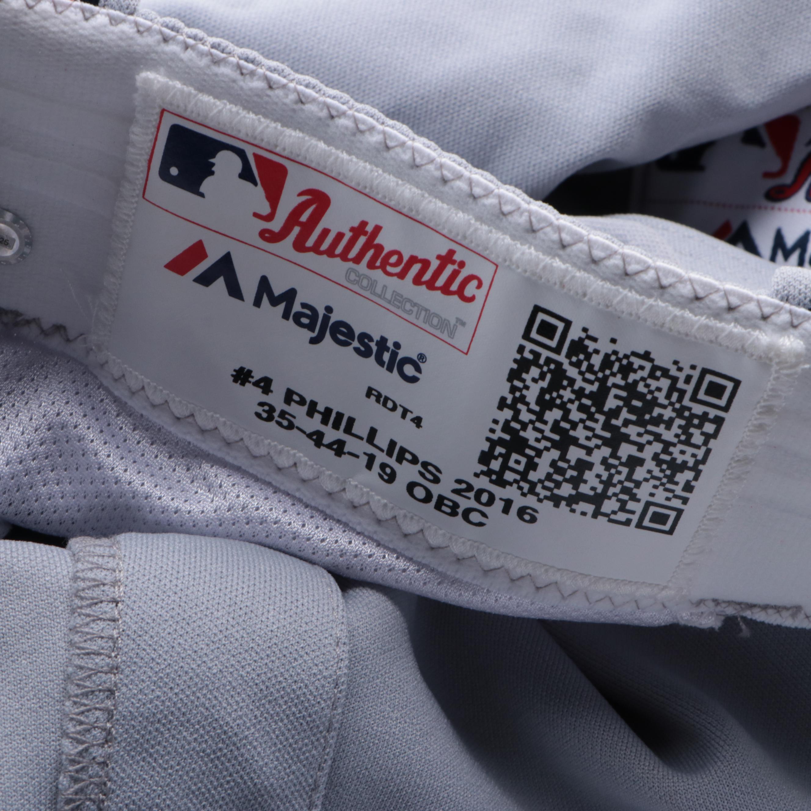 Brandon Phillips Game Worn Cincinnati Reds "Tigers" Baseball Jersey and Pants