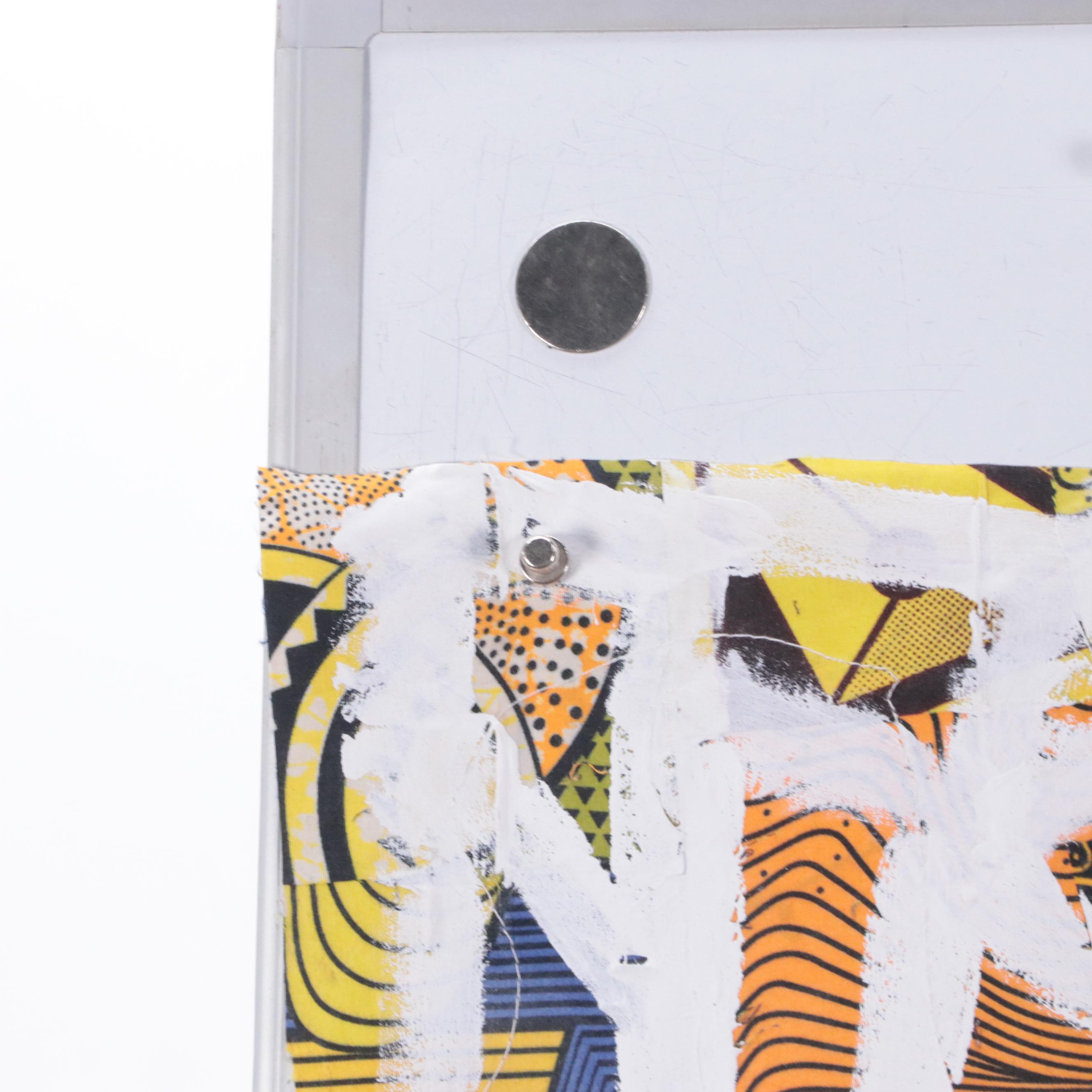 Abiola Idowu Figurative Mixed Media Painting "Joyful Soul II," 2024