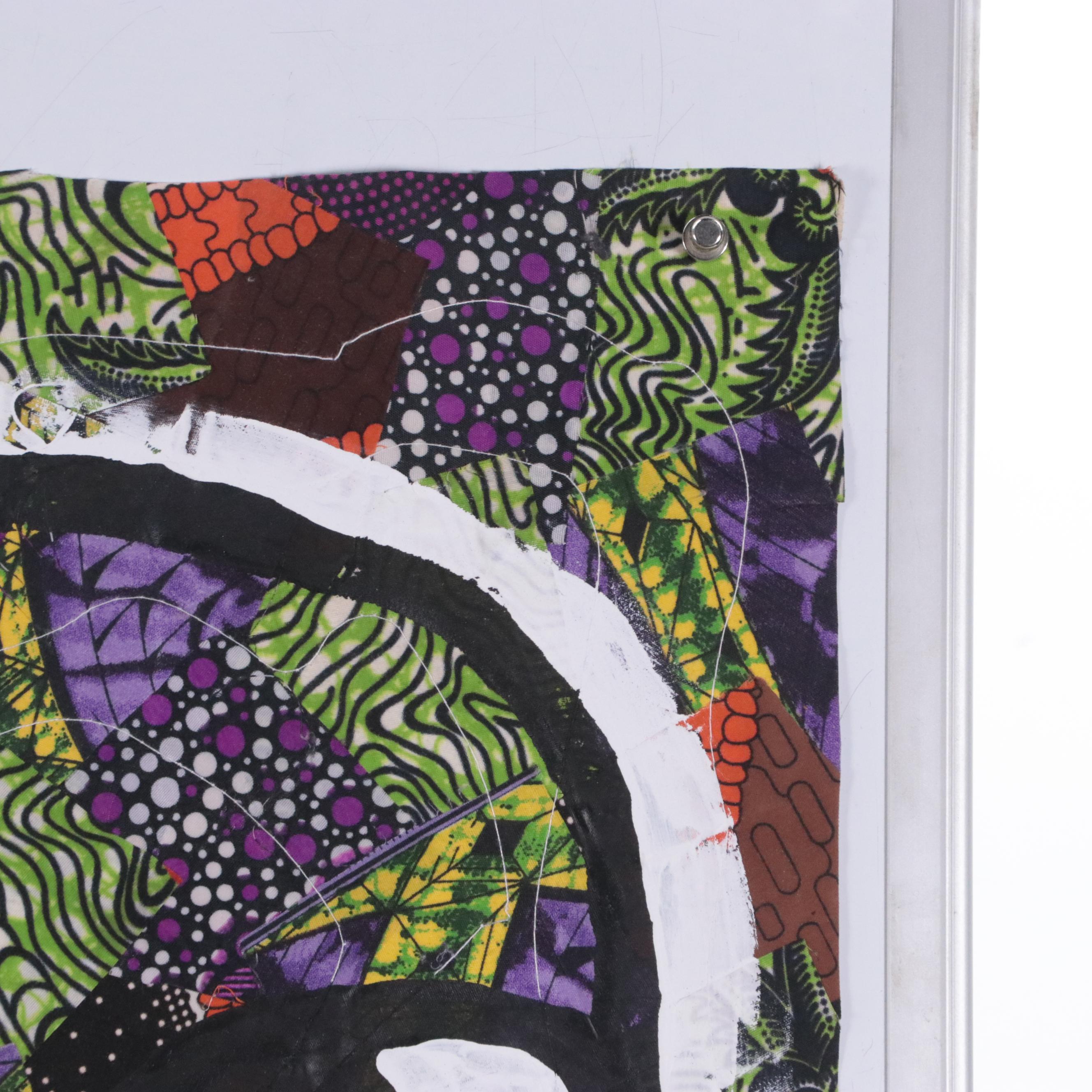 Abiola Idowu Figurative Mixed Media Painting "My Love III," 2024