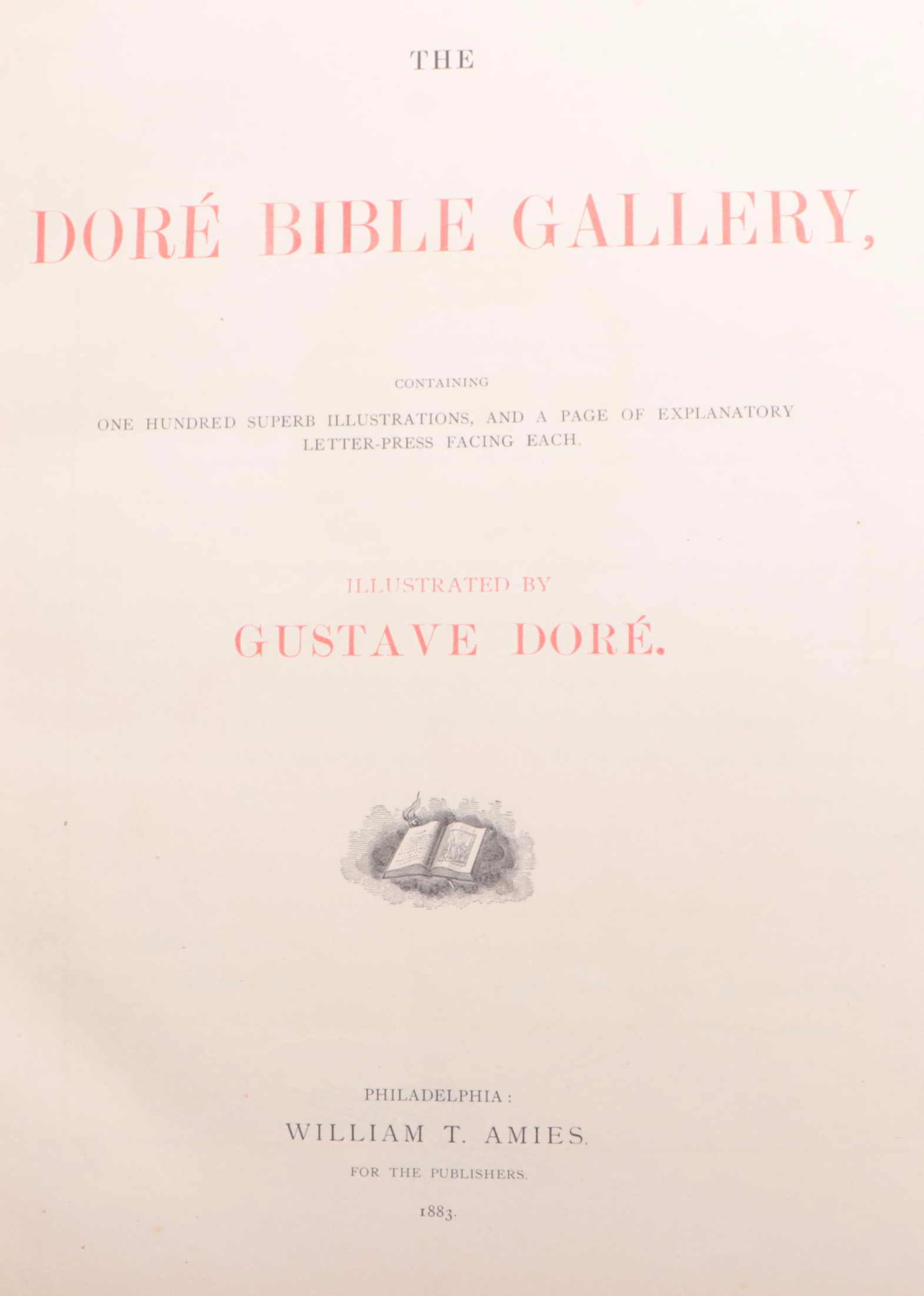 Illustrated "The Doré Bible Gallery" by Gustave Doré, 1883