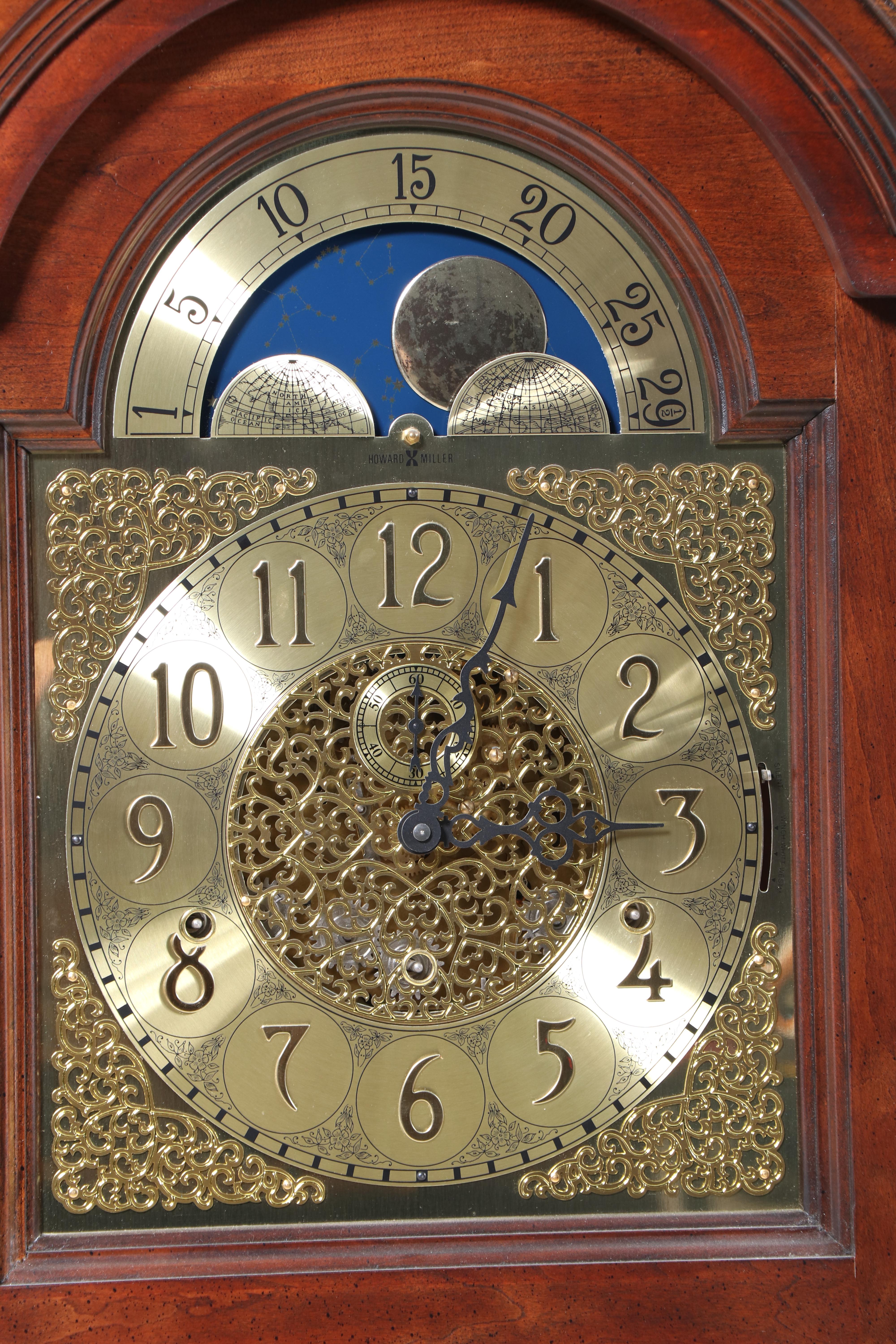 Howard Miller Wooden Grandfather Clock, 1989