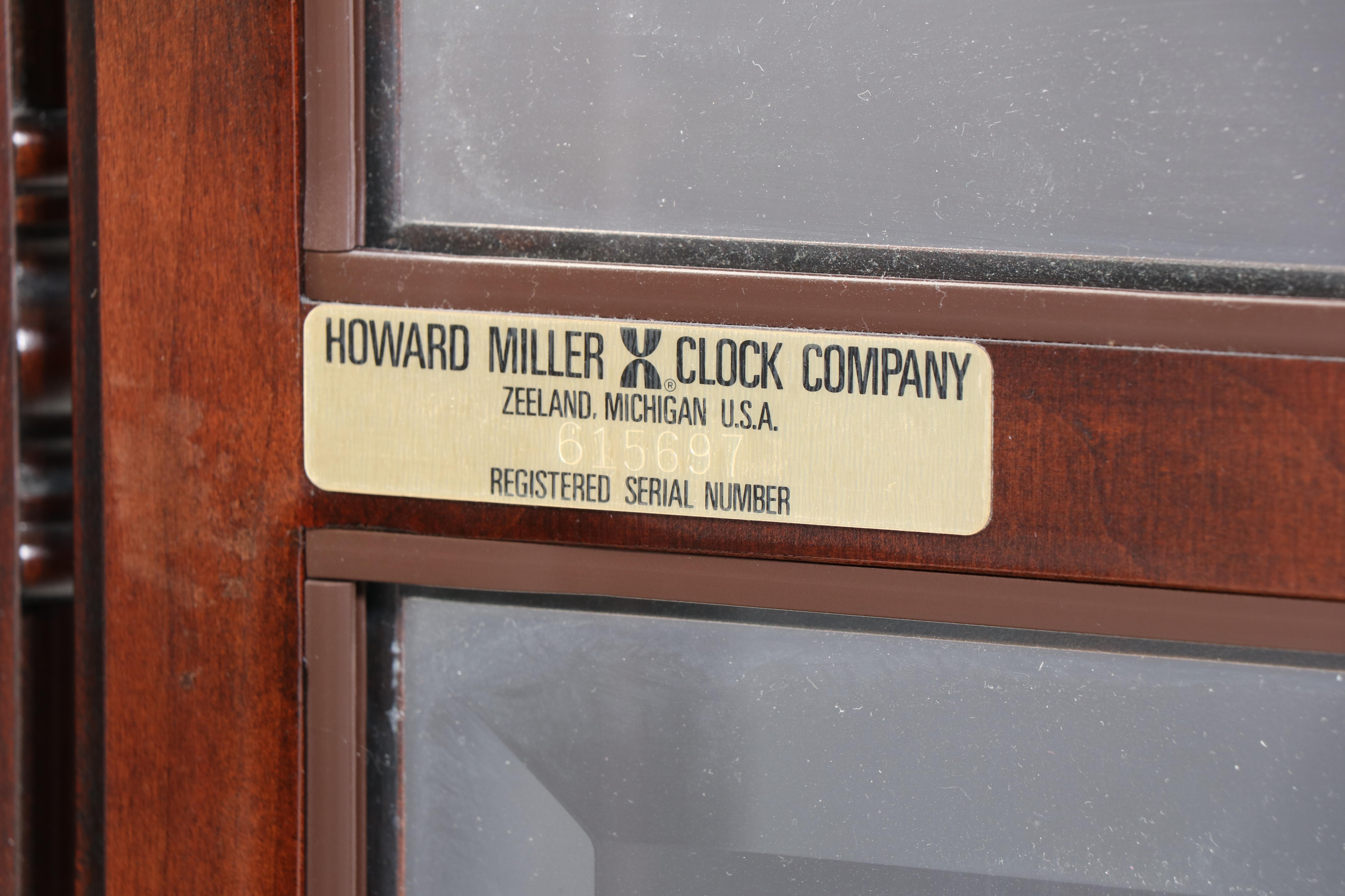 Howard Miller Wooden Grandfather Clock, 1989