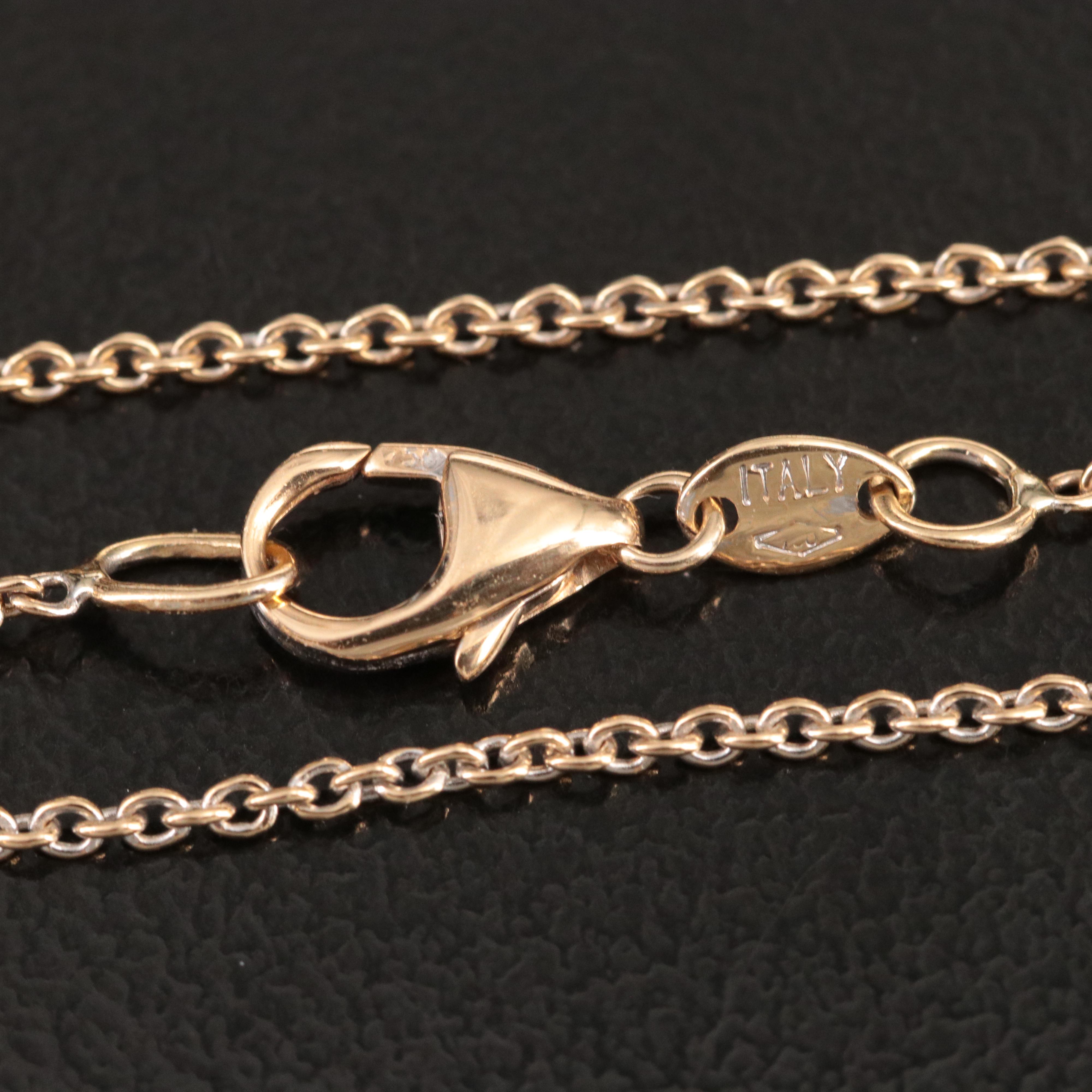 Roberto Coin Chic and Shine 18K Pendant Necklace with a Diamond Bale