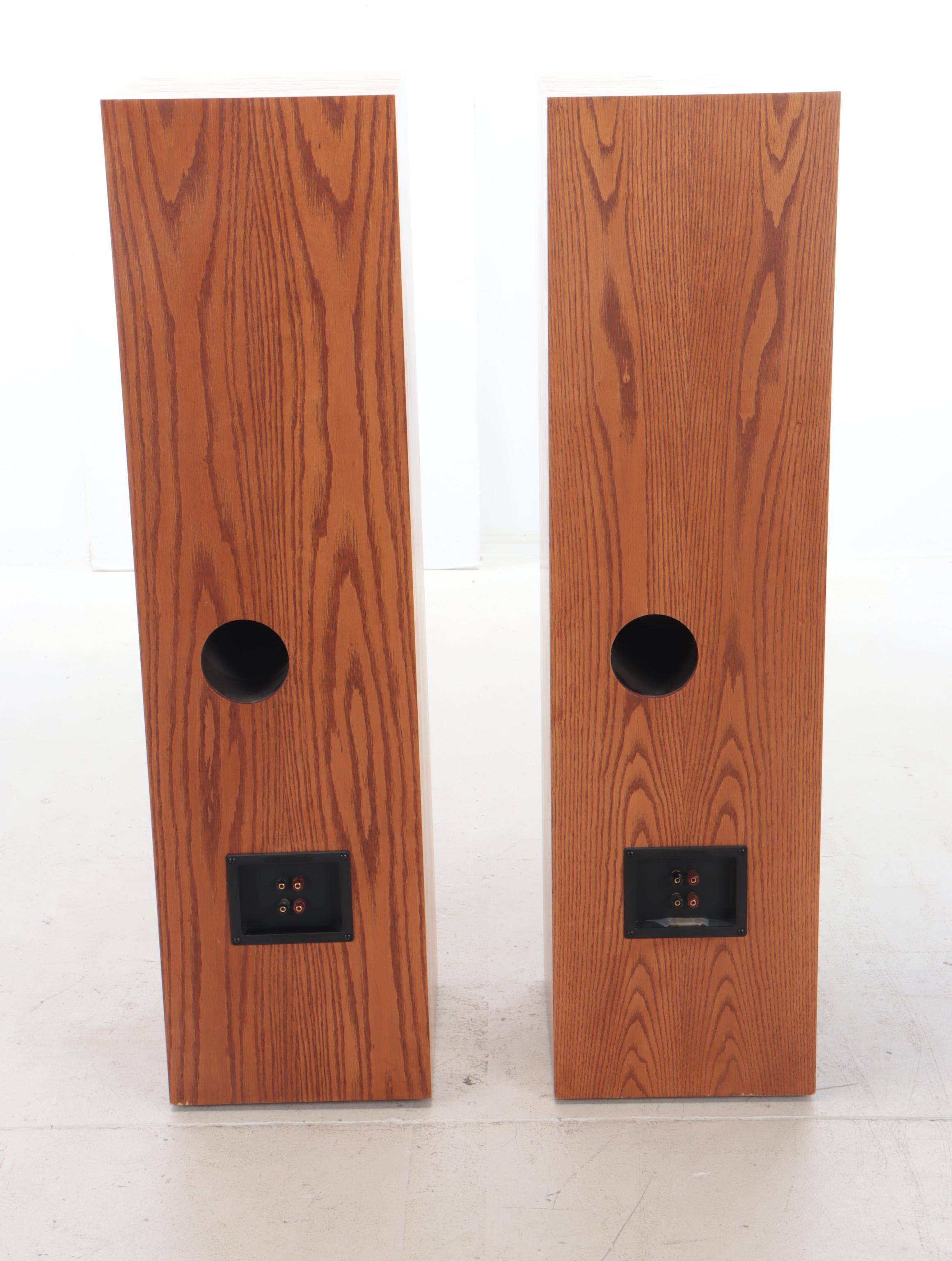 Infinity CS-3009 Oak Finish Crescendo Speakers, 1990s