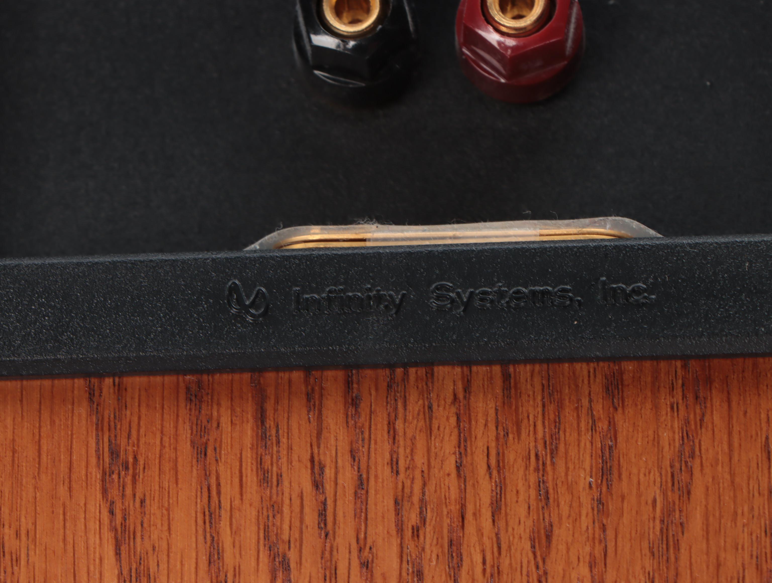 Infinity CS-3009 Oak Finish Crescendo Speakers, 1990s