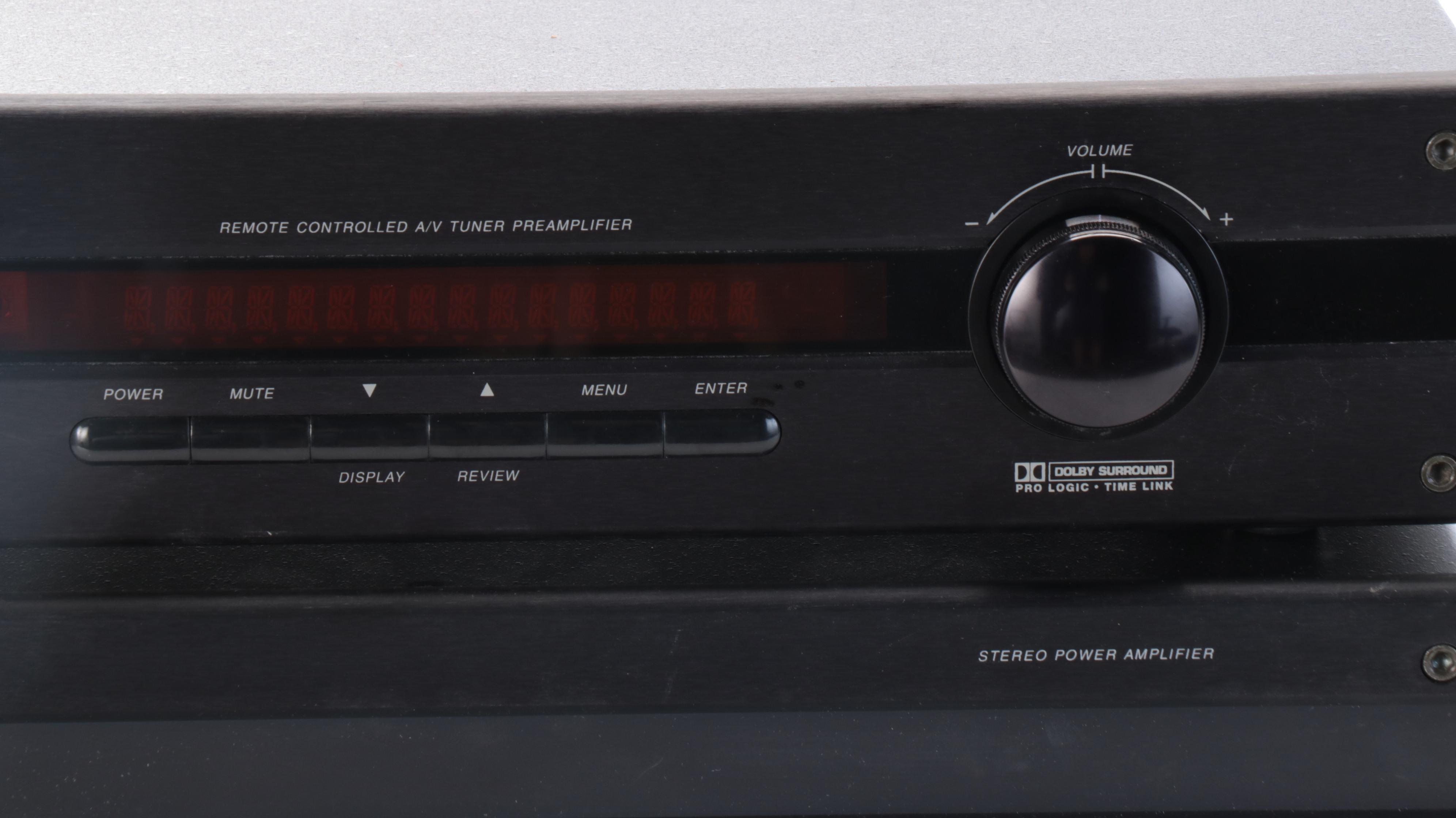 B&K ST3030 Stereo Power Amplifier and AVP1000 A/V Tuner Preamplifier, 1990s