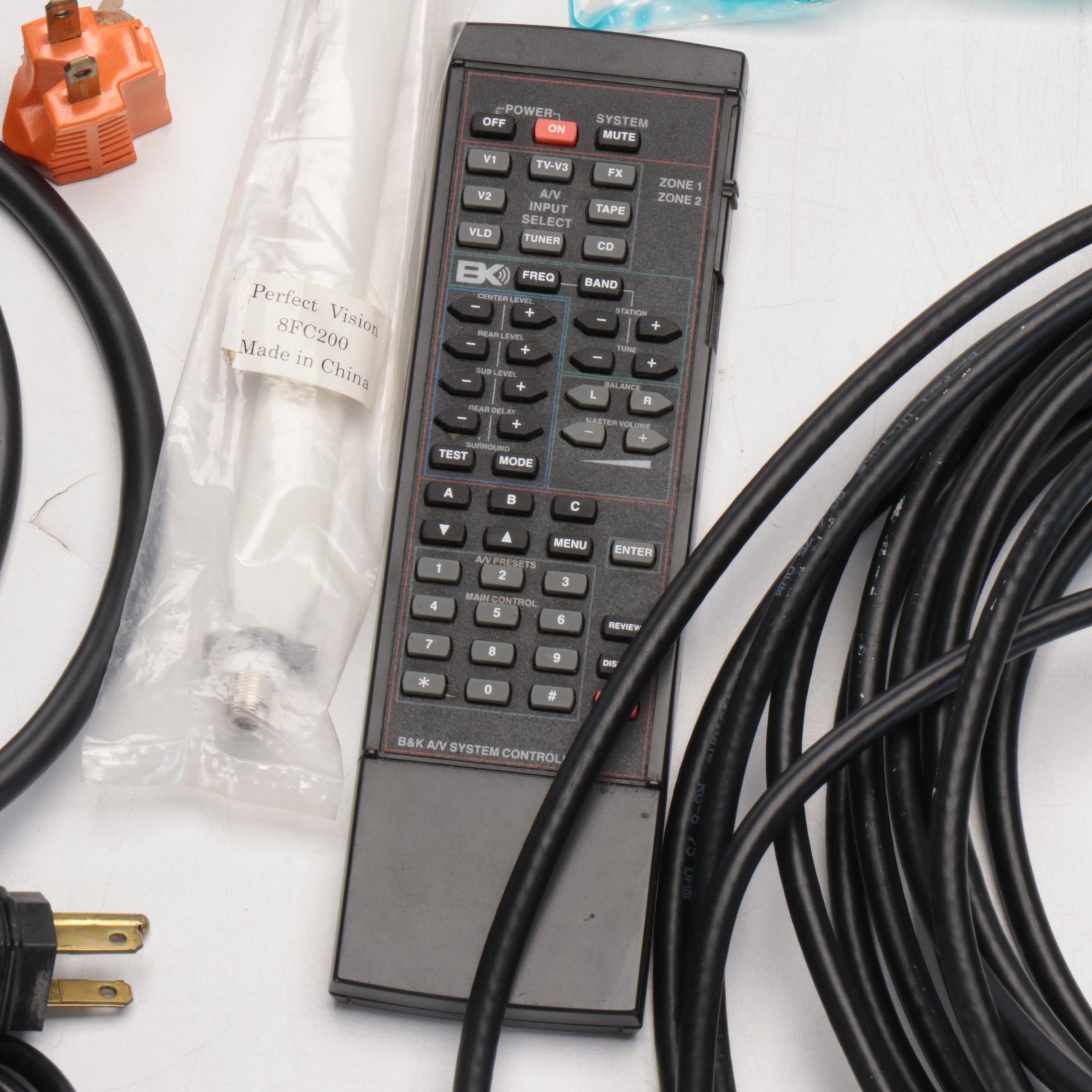 B&K ST3030 Stereo Power Amplifier and AVP1000 A/V Tuner Preamplifier, 1990s